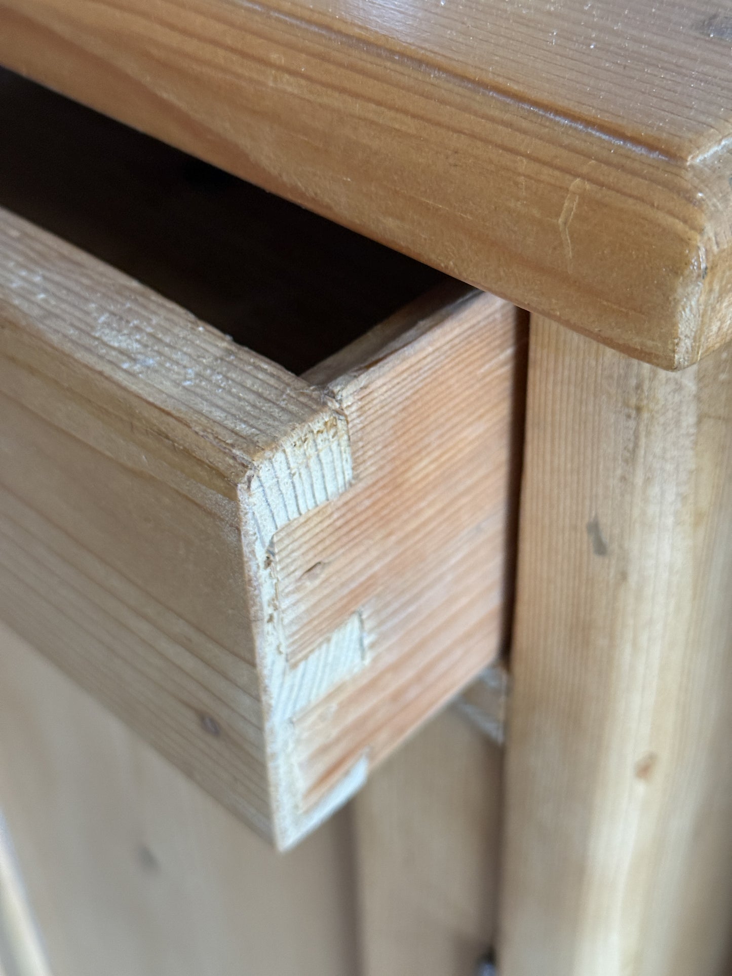 Set of Two Antique English Pine Nightstands