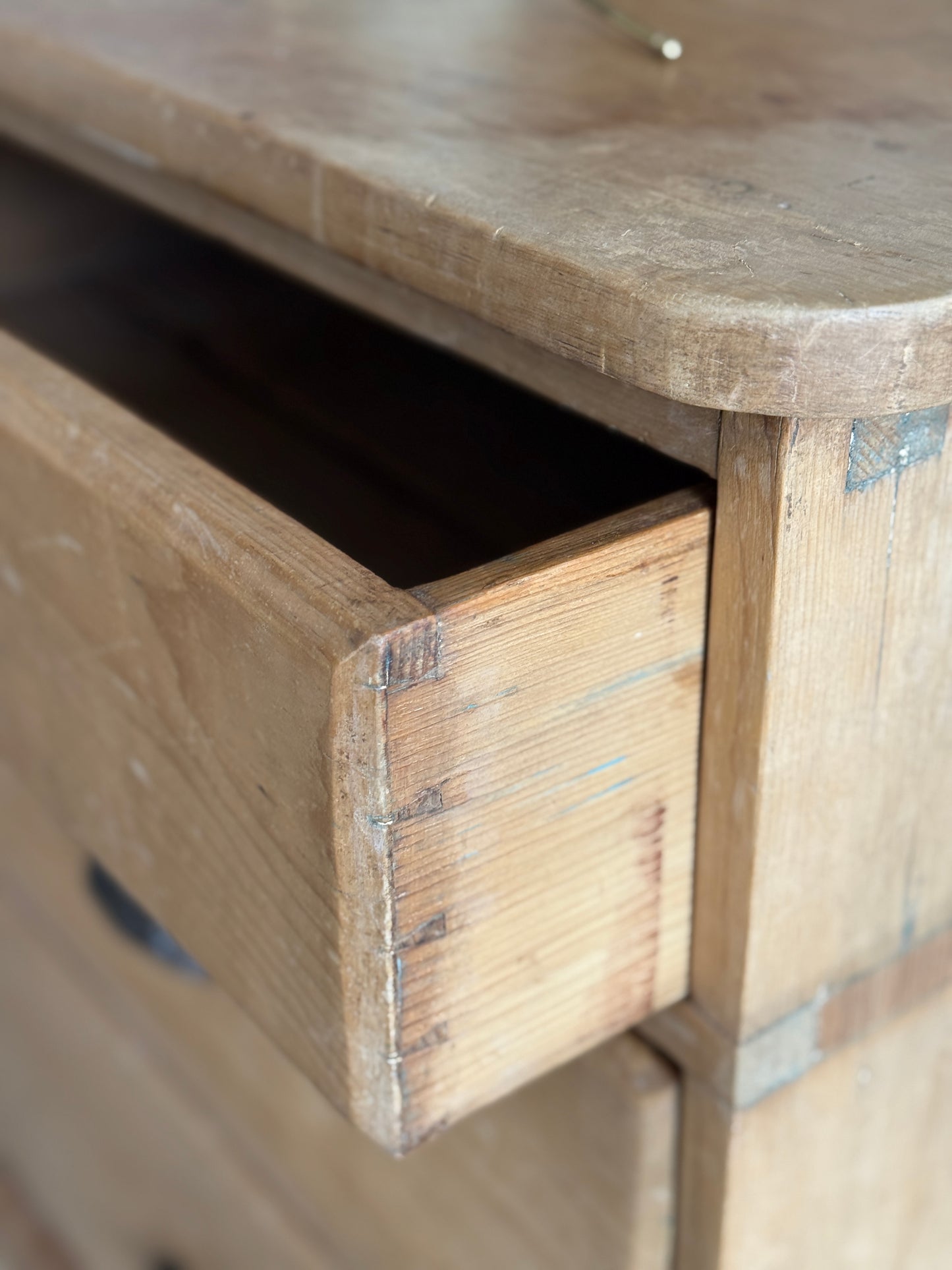Antique English Pine Dresser/Chest of Drawers