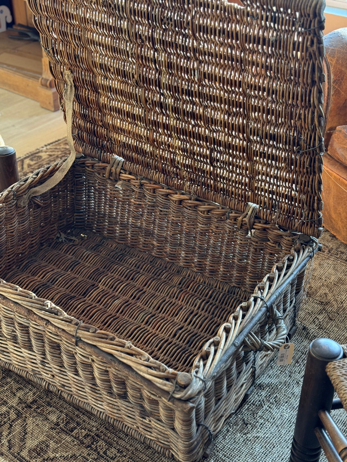 Large Antique French Trunk/Basket