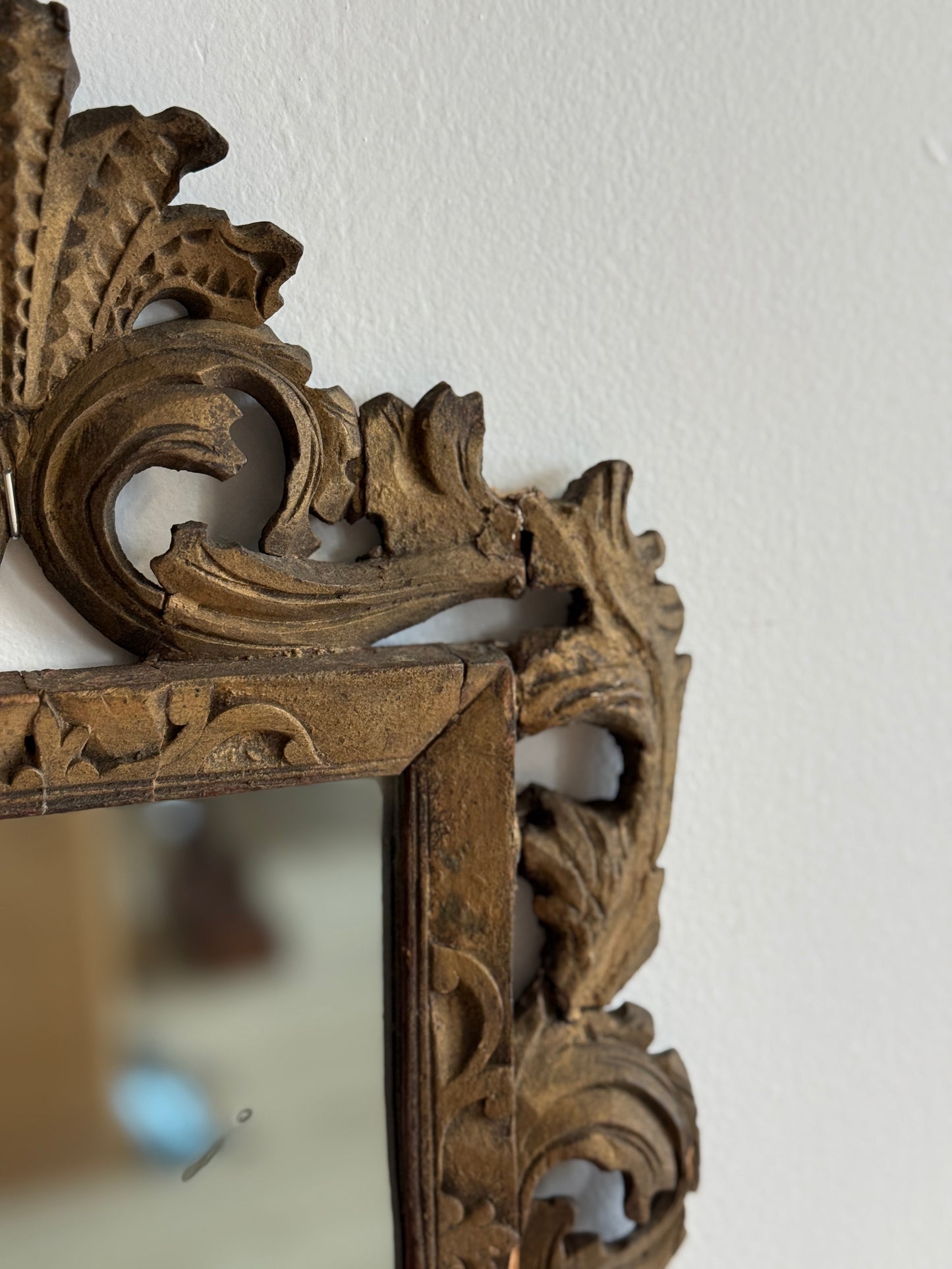 Small 18th c. English Mirror