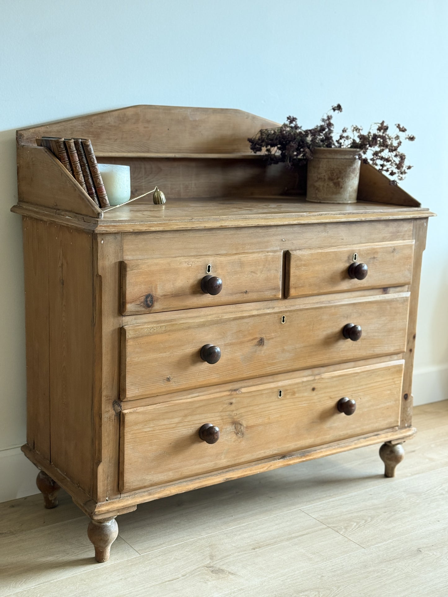 Antique English Pine Dresser/Chest of Drawers