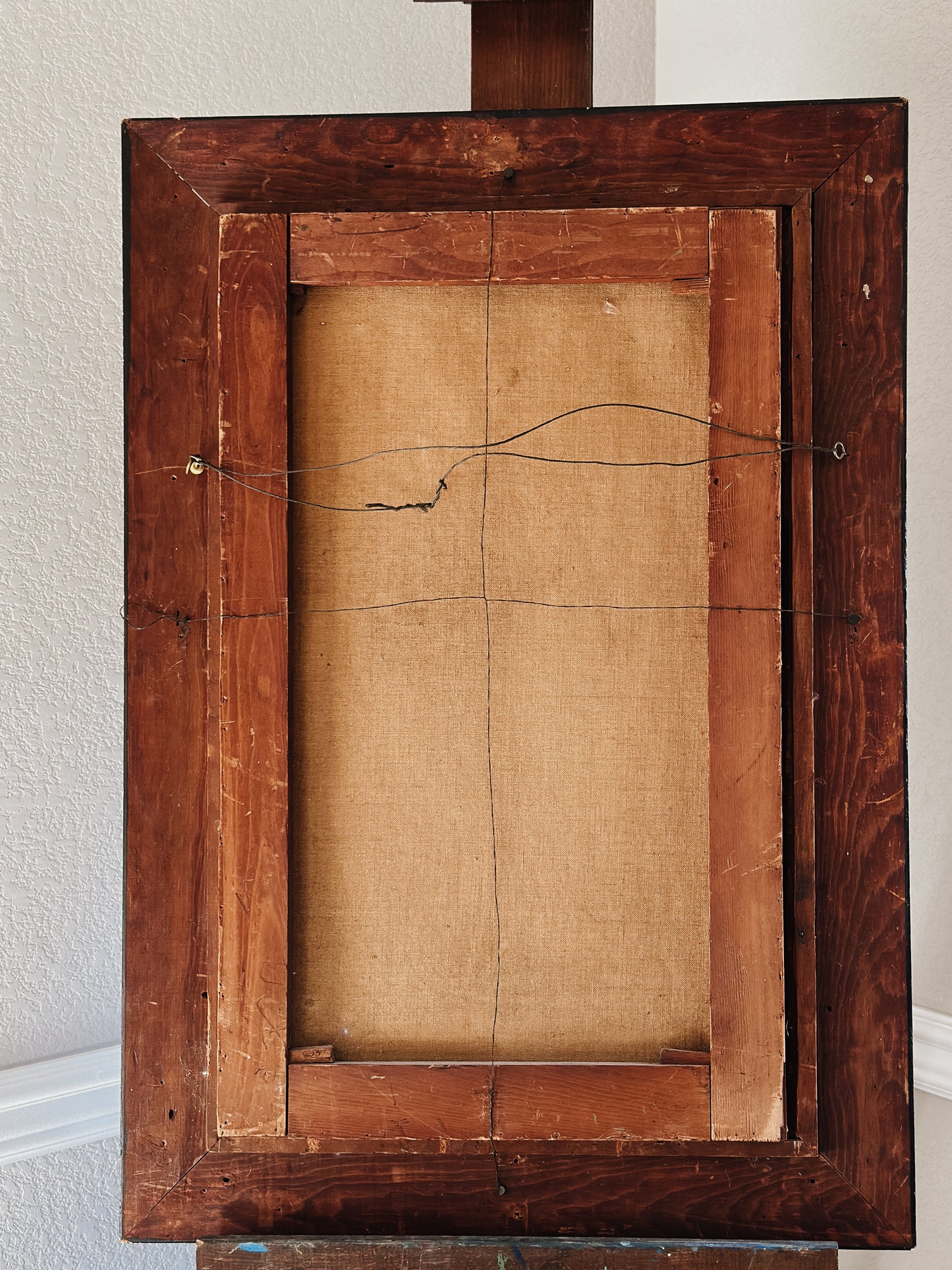 Antique Original Oil Painting, c.1886 Laura King