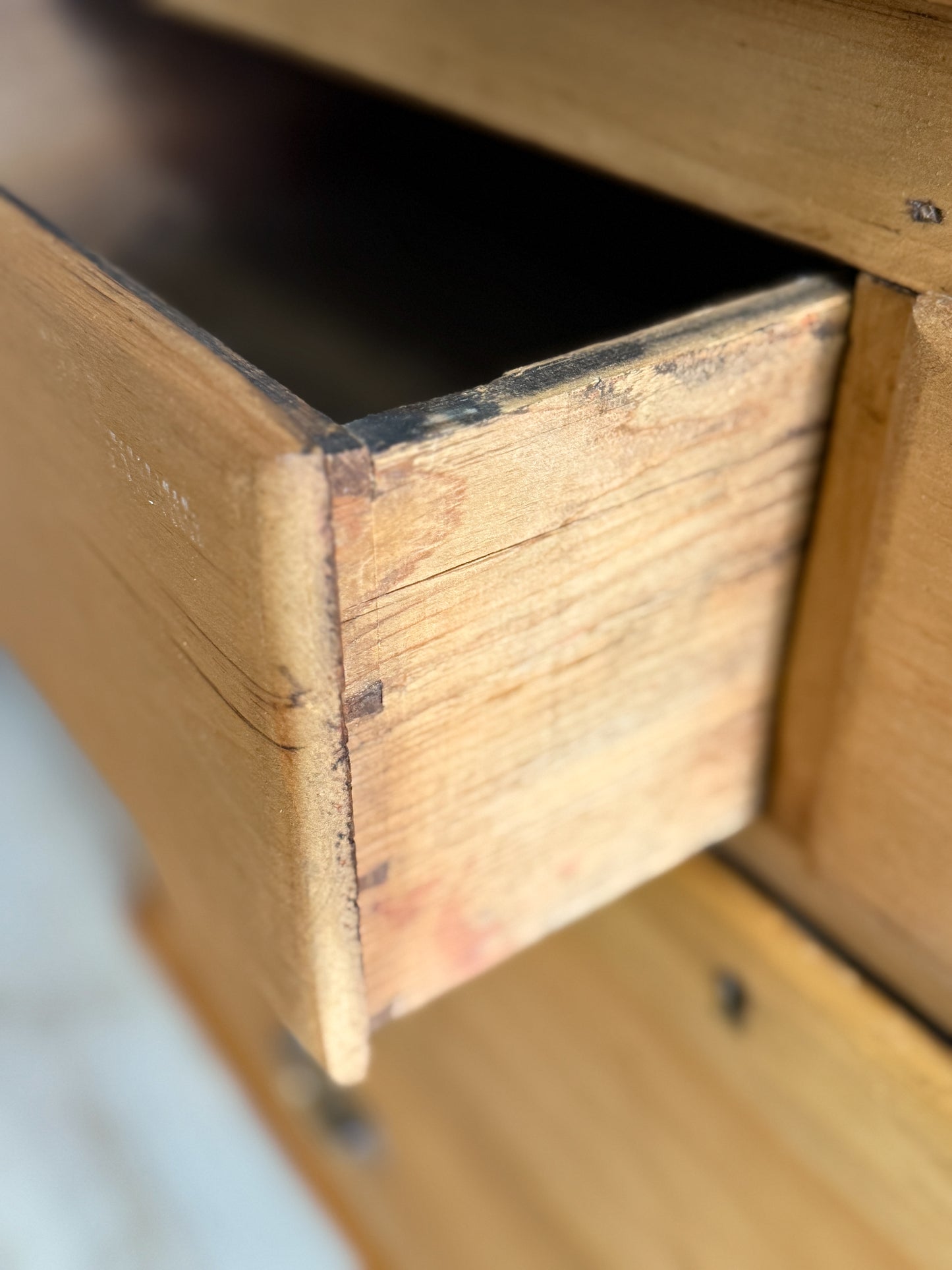 Antique English Pine Dresser/Chest of Drawers