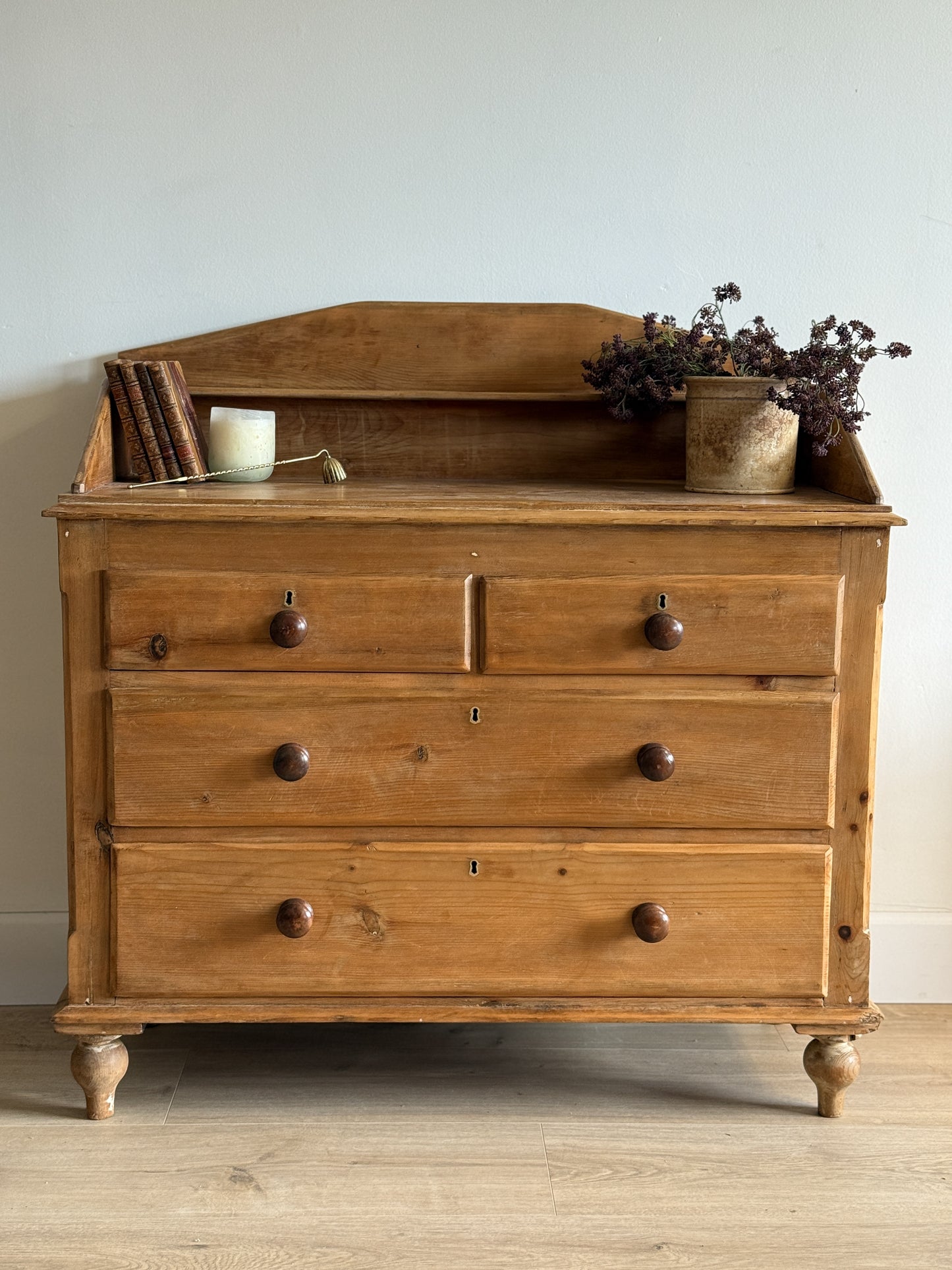 Antique English Pine Dresser/Chest of Drawers