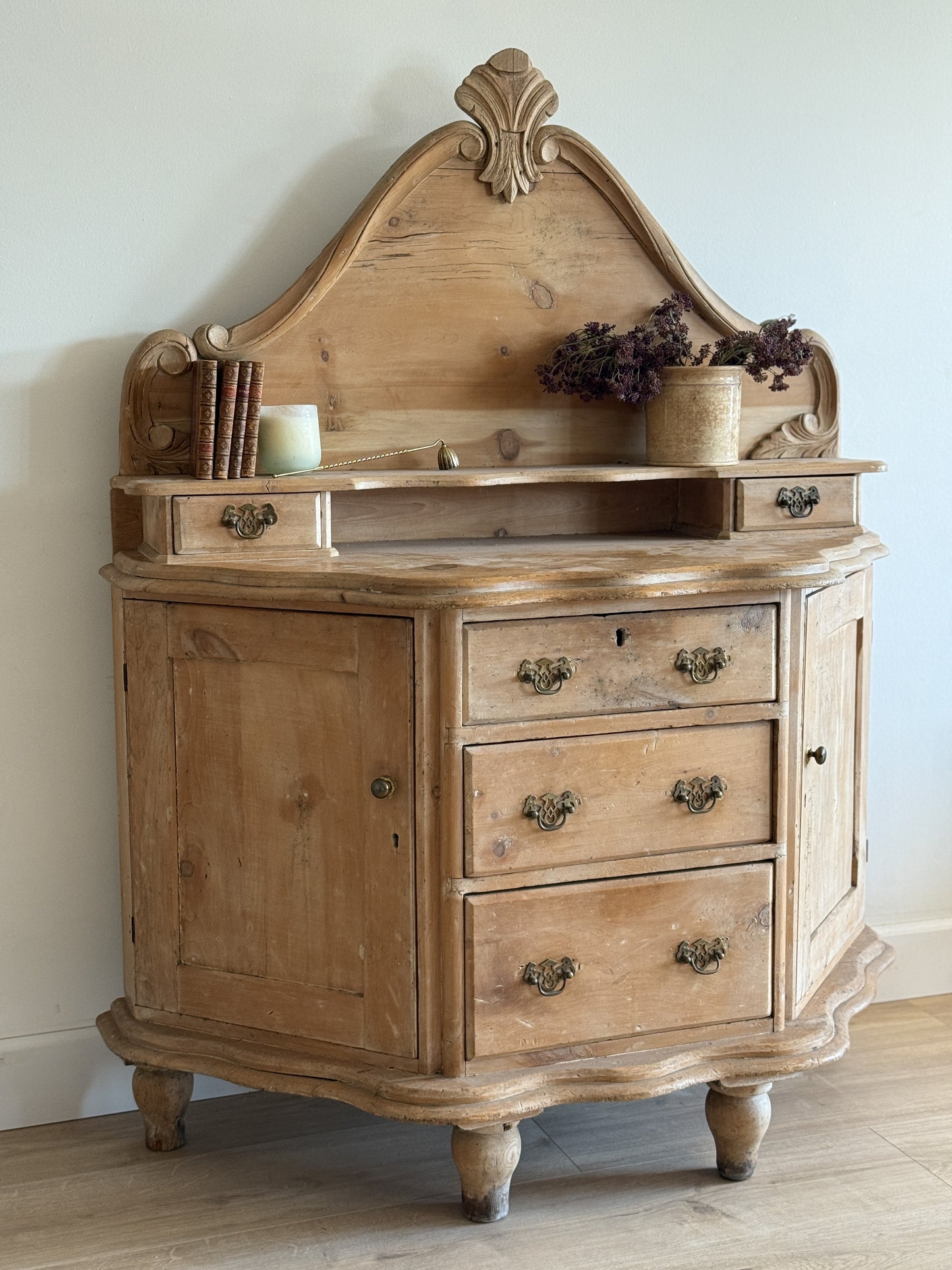 Antique English Pine Dressing Table/Sideboard