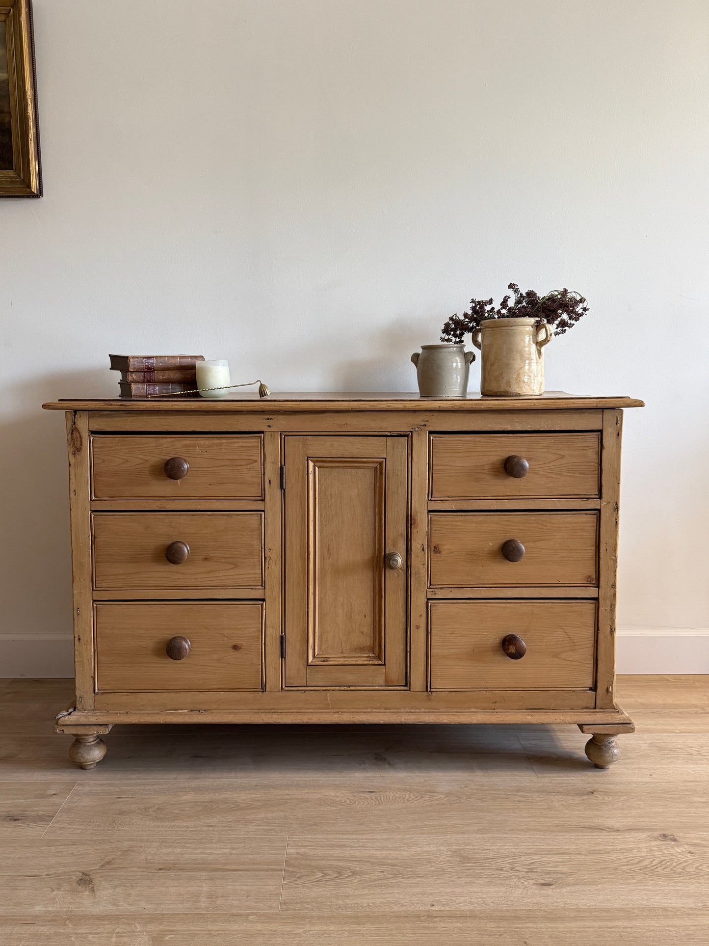 Antique English Pine Sideboard