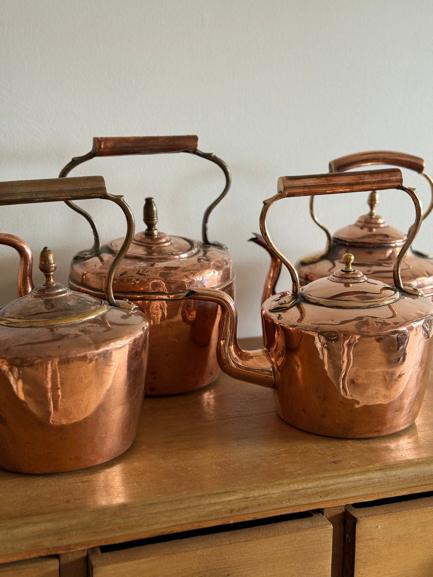 Antique English Copper Kettles