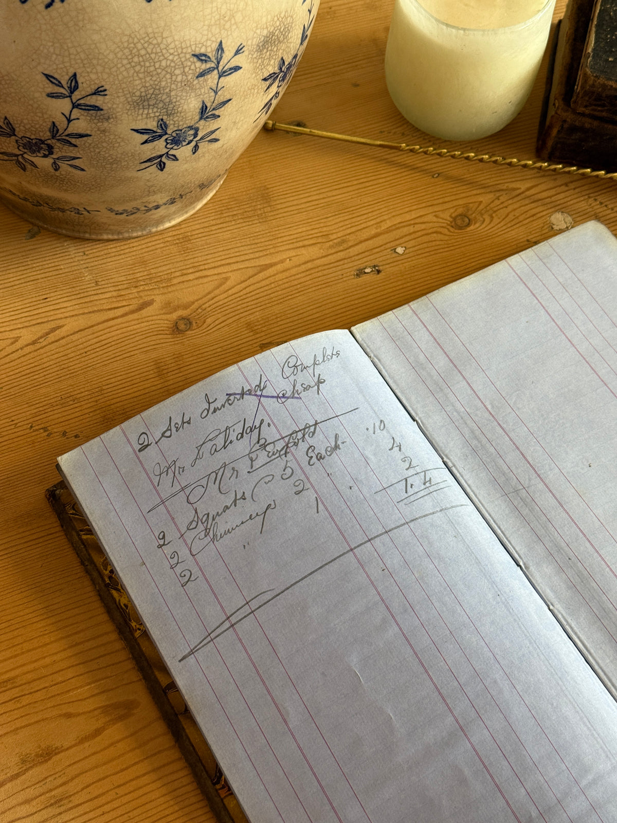 Large Antique Record book