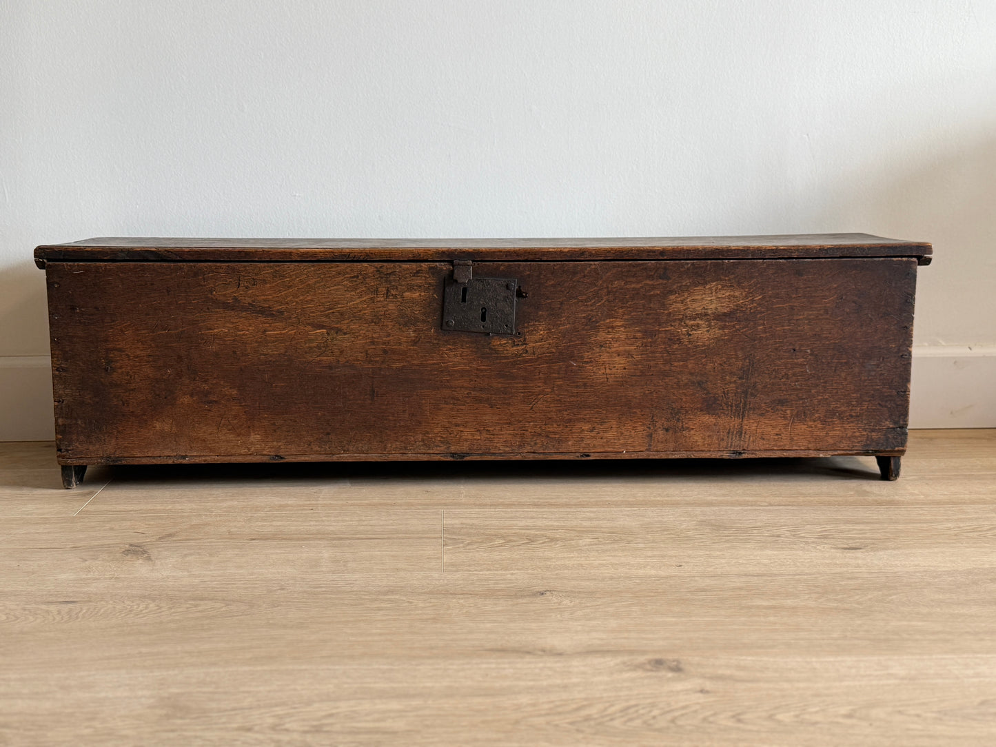 Antique English Oak Sod Box/Trunk