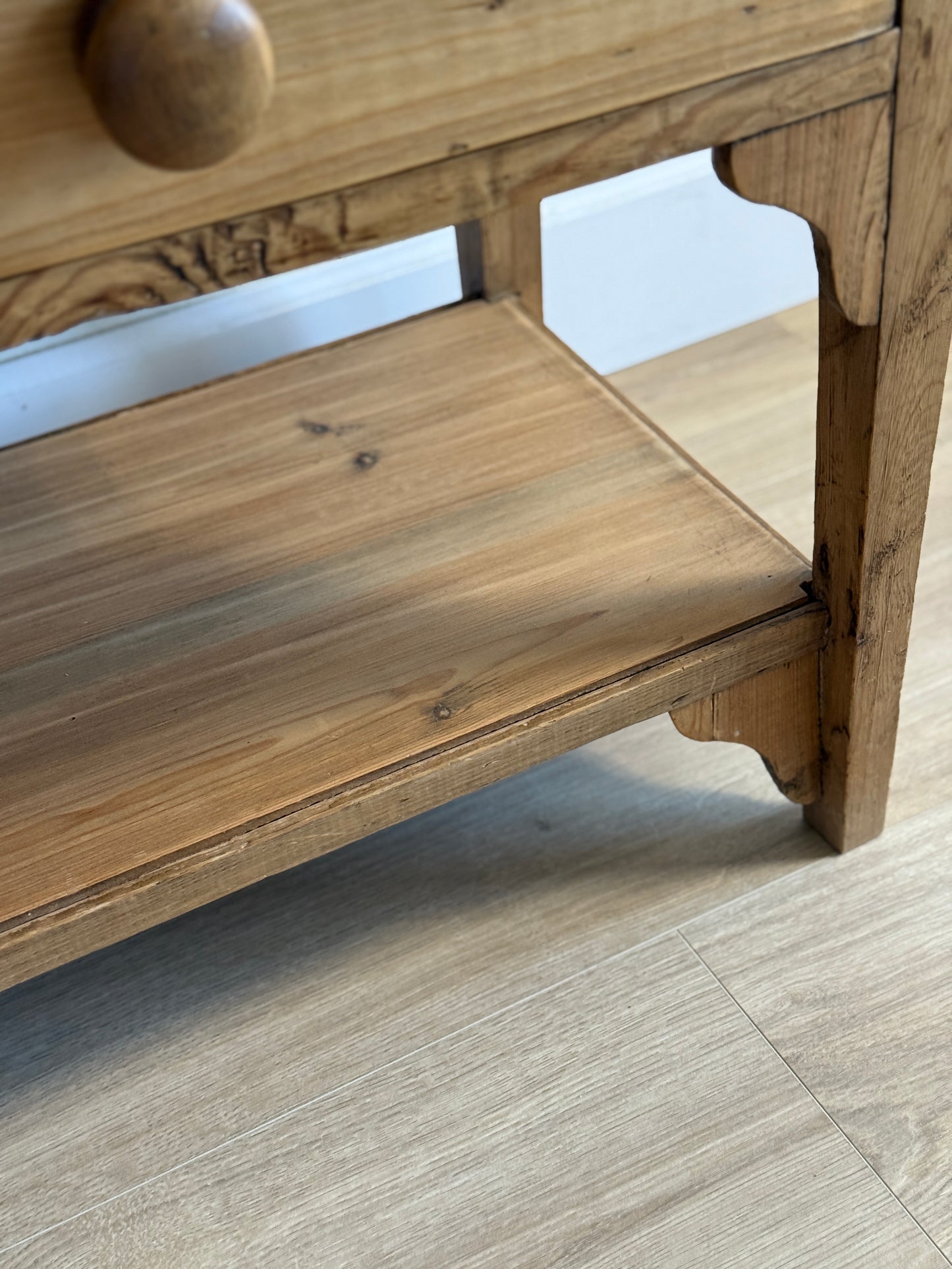 Antique English Pine Side Table