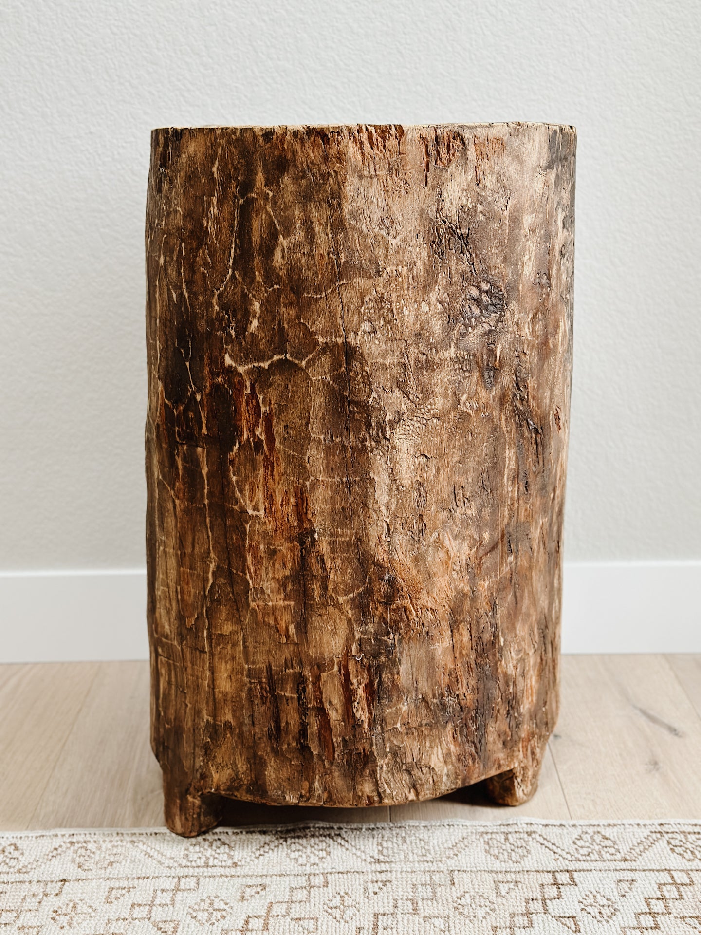 Antique nagaland wooden bin/planter