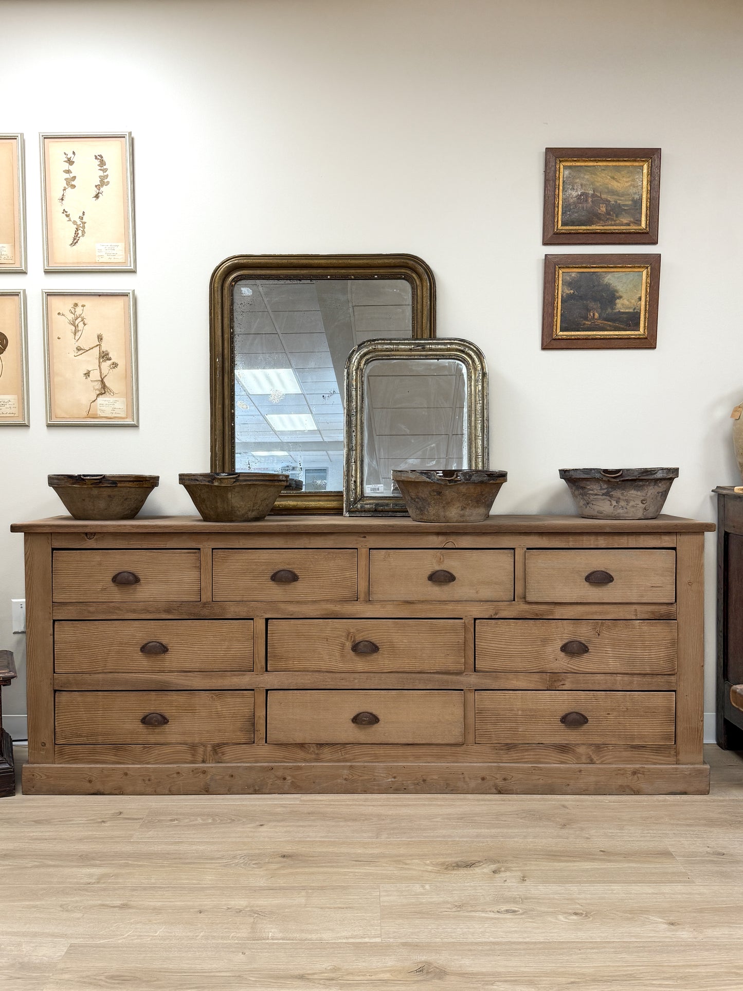 Antique French Shop Counter/Sideboard