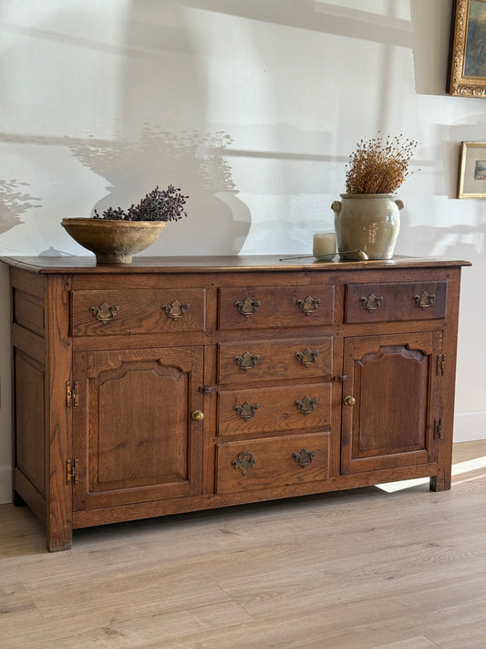 Antique English Oak Sideboard