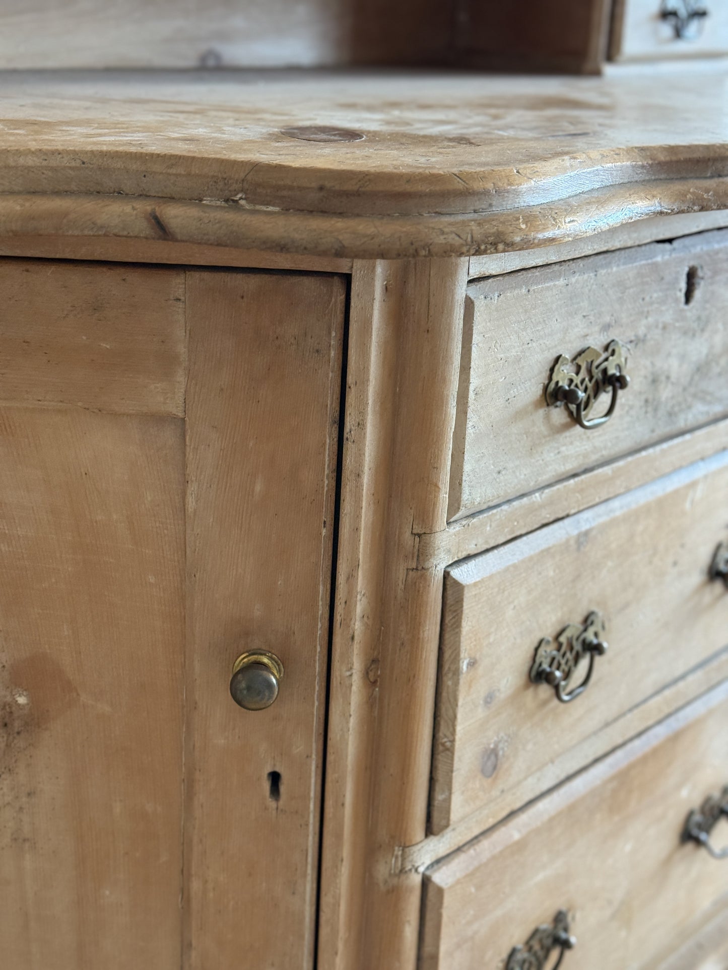 Antique English Pine Dressing Table/Sideboard