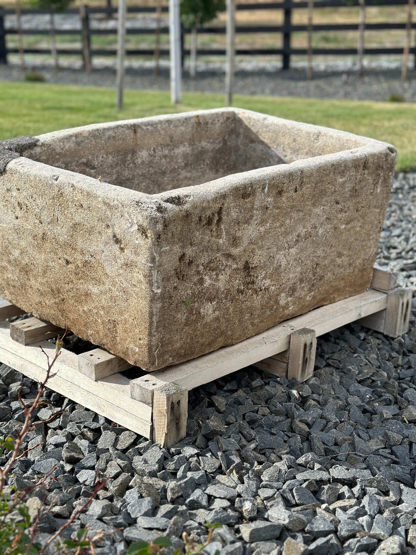 Large Antique Limestone Troughs/Planters