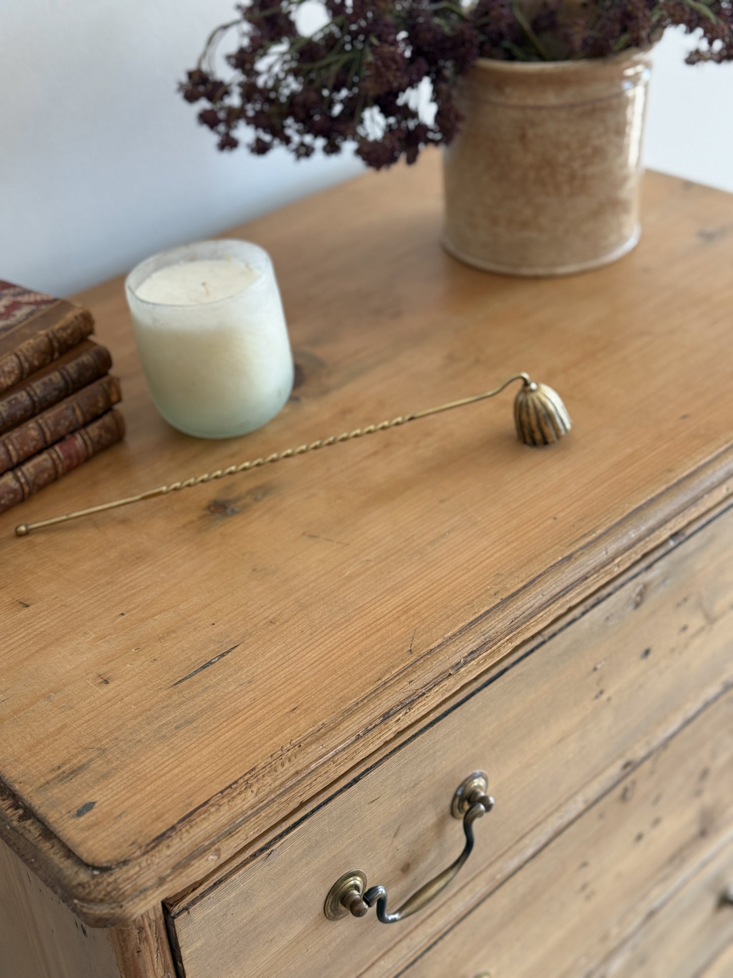 Antique English Tall Boy Chest of Drawers