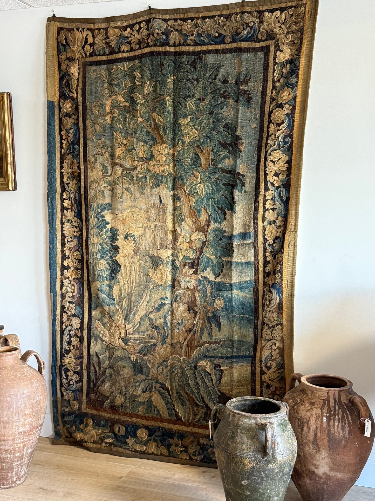 Rare 18th Century French Aubusson Tapestry/Portiere Door Hanging
