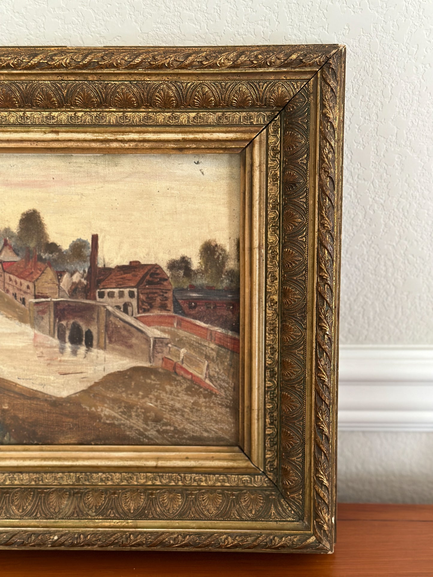 Original Antique European Oil Painting, by Kert