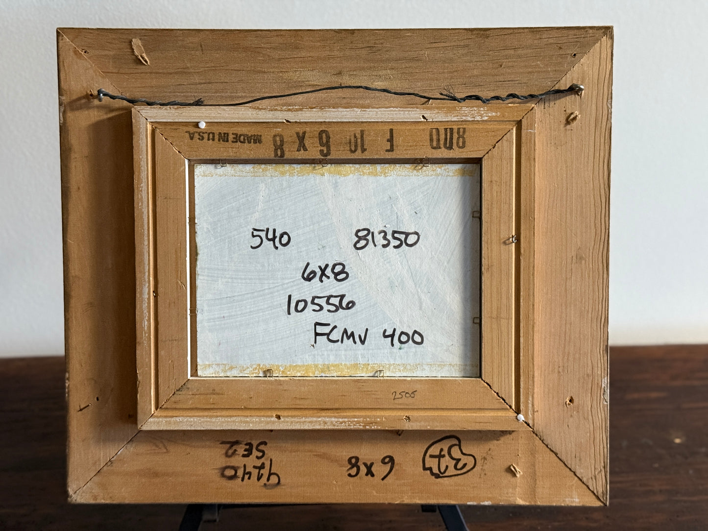 Original Vintage Oil Painting, Meadow Gathering