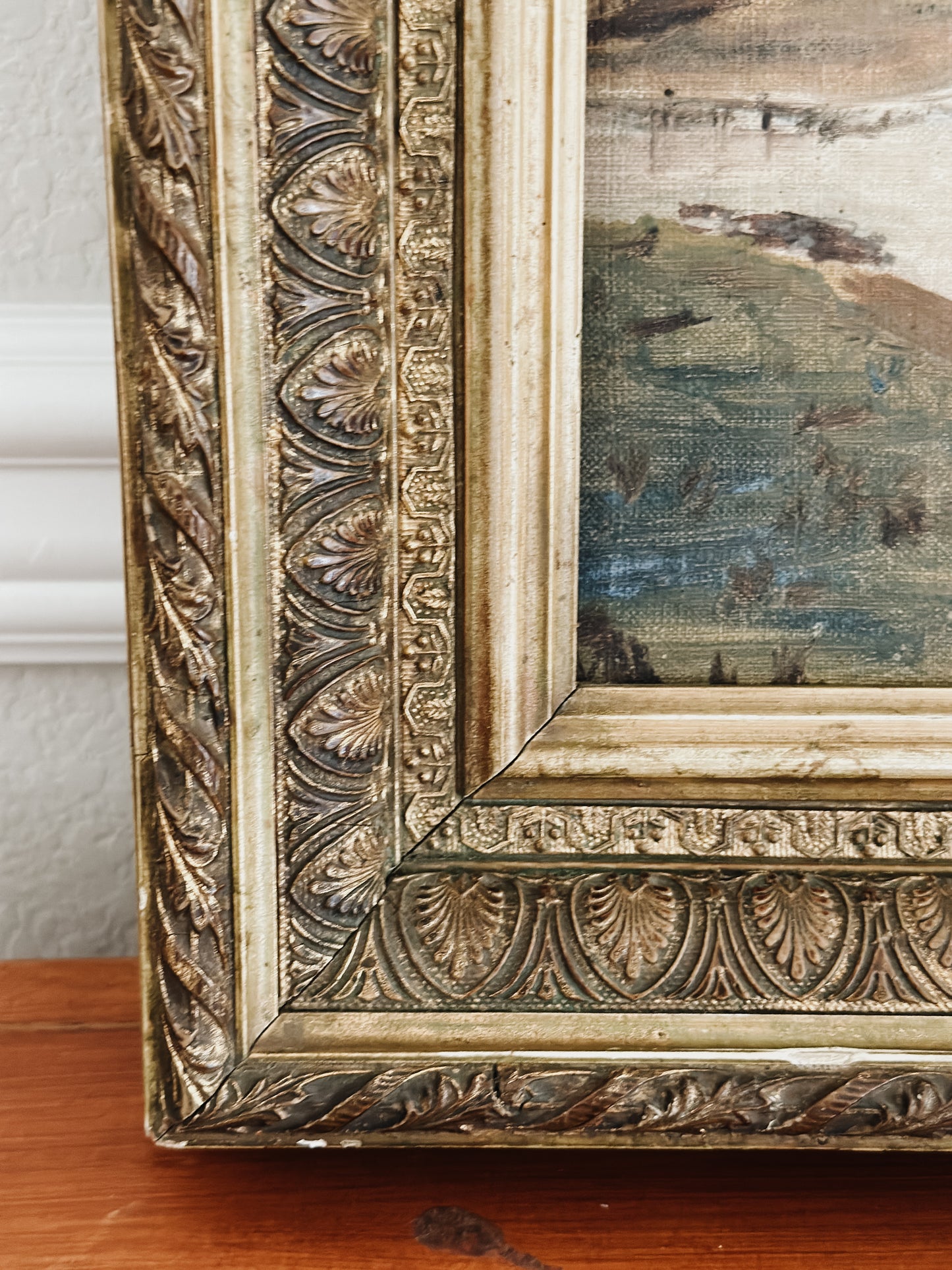 Original Antique European Oil Painting, by Kert