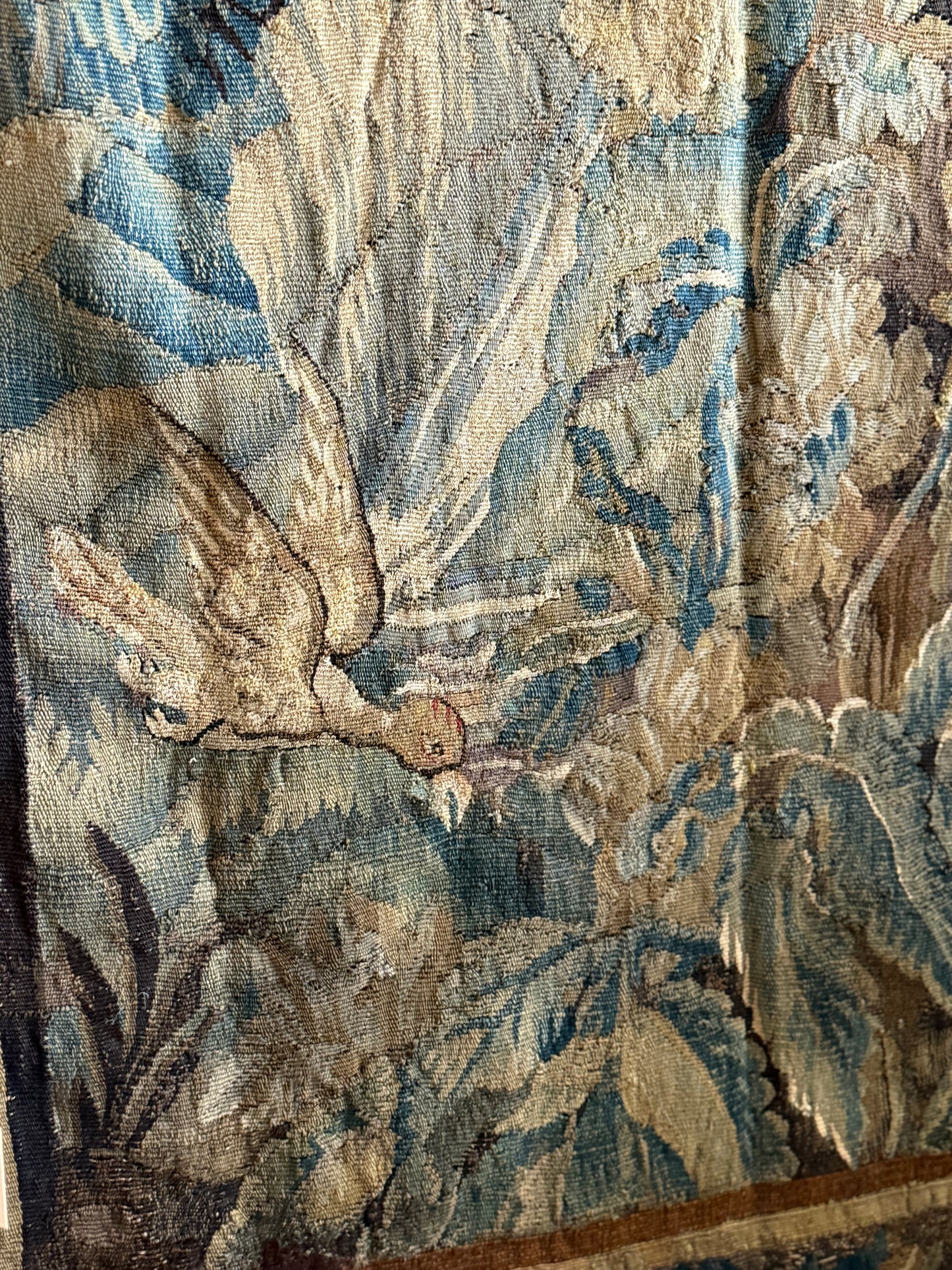 Rare 18th Century French Aubusson Tapestry/Portiere Door Hanging