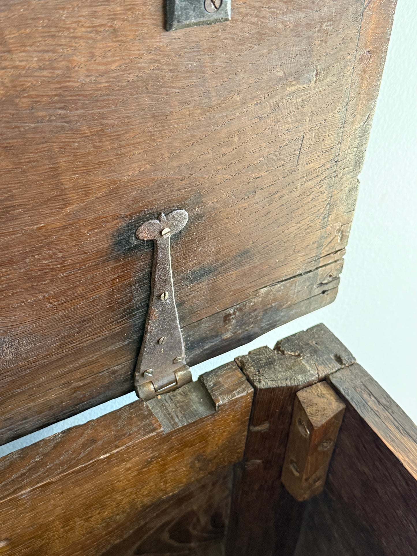 Antique English Oak Coffer/Trunk