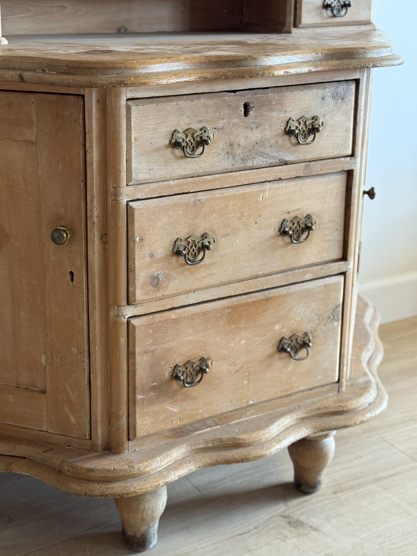 Antique English Pine Dressing Table/Sideboard