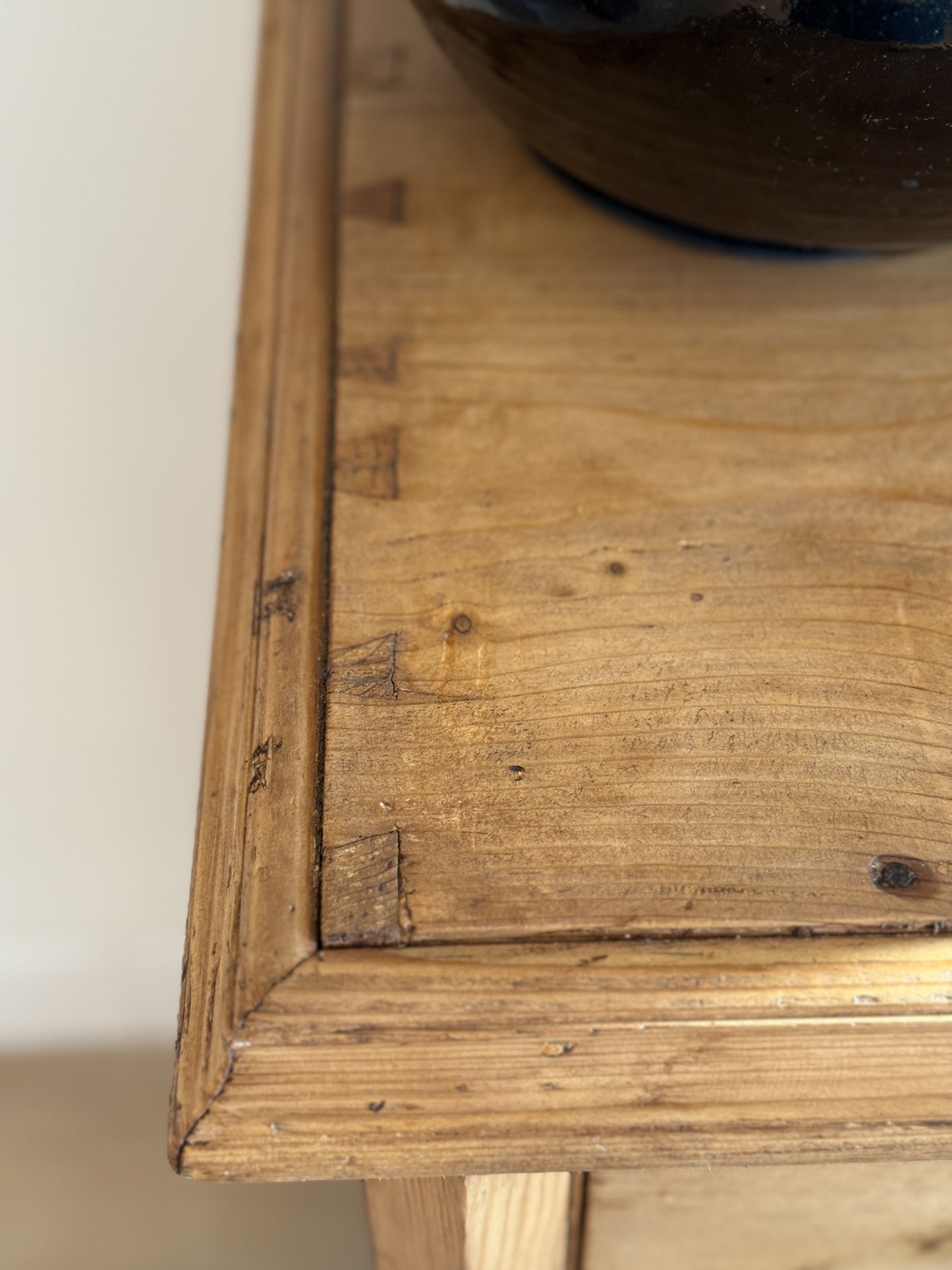 Antique European Pine Sideboard
