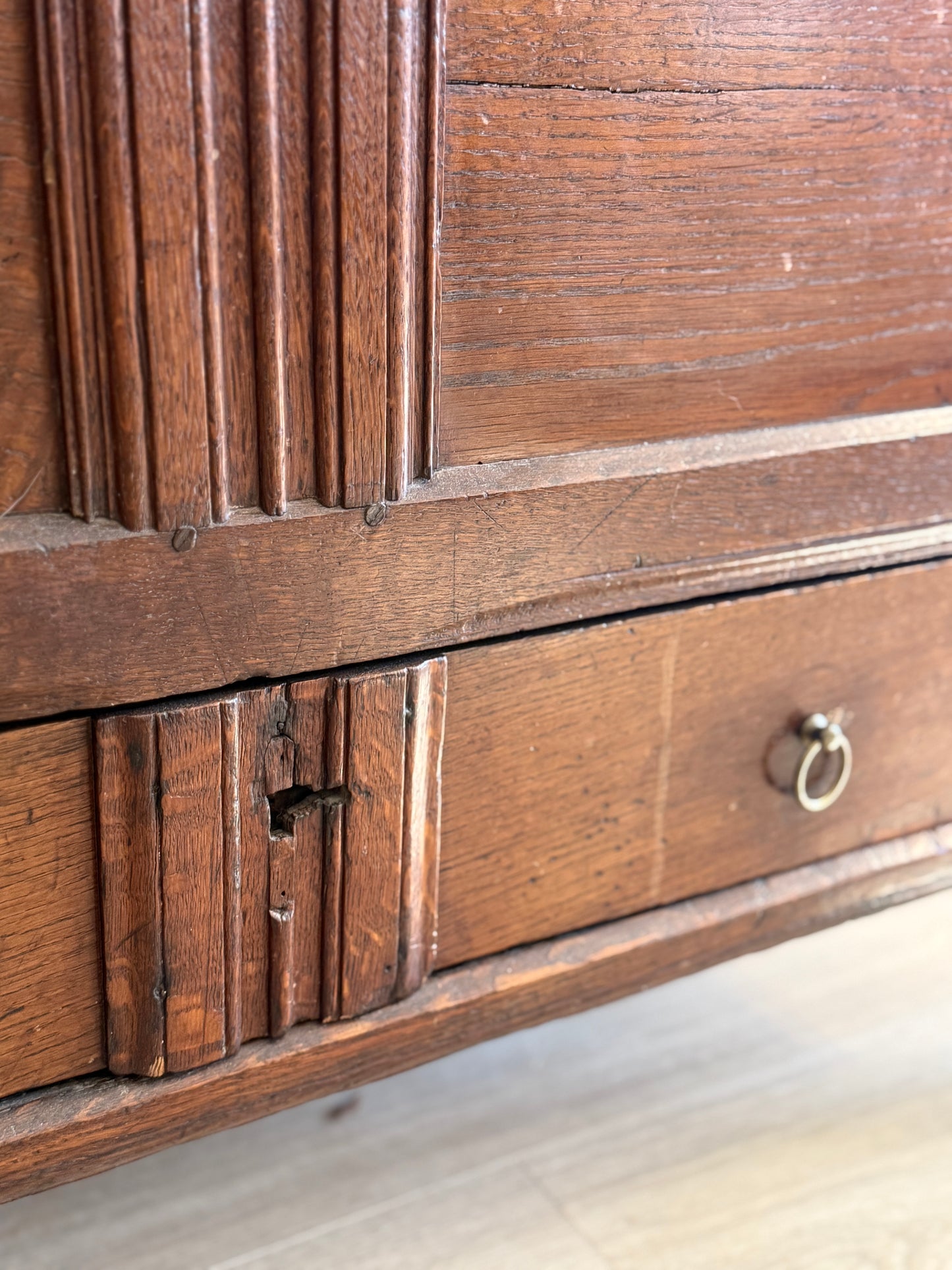 Antique English Oak Coffer/Trunk