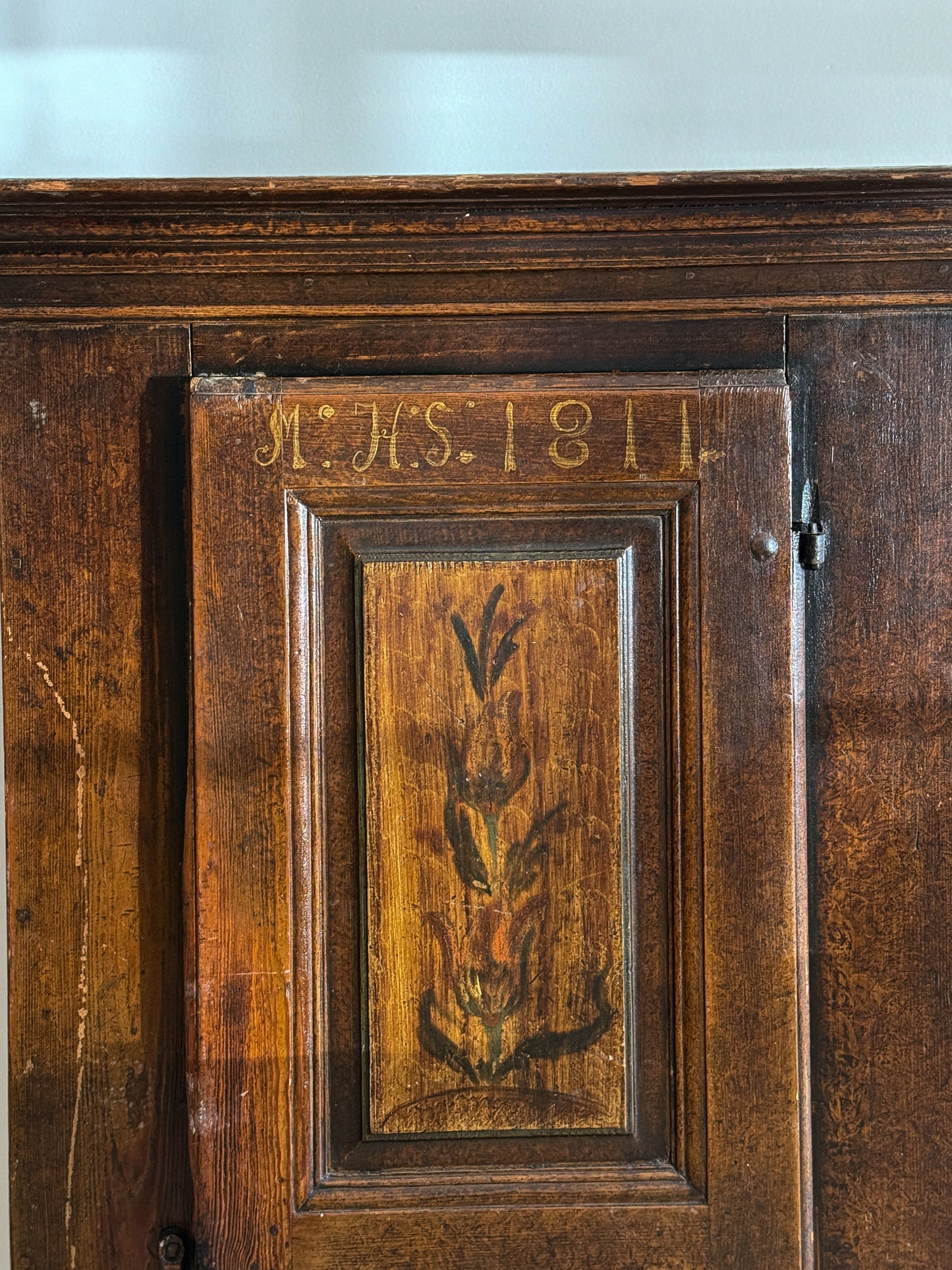 Antique European Marriage Cupboard