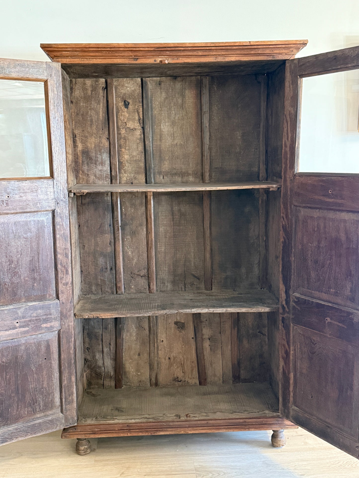 19th Century English Teak Cupboard/Hutch