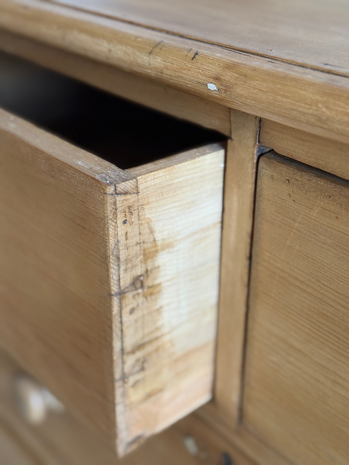Antique English Pine Dresser