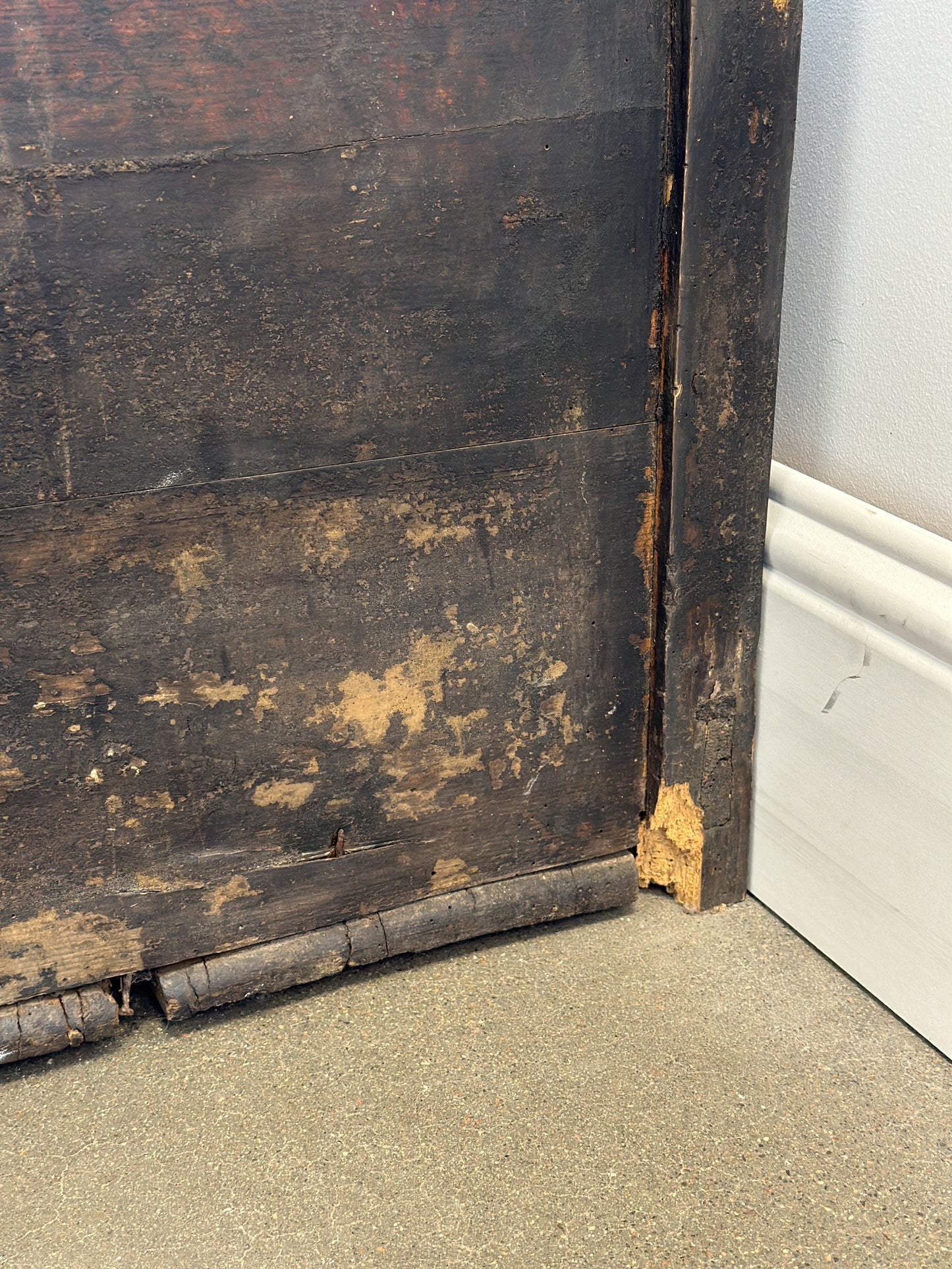 Antique Hungarian Pine Storage Bench/Settle Bench