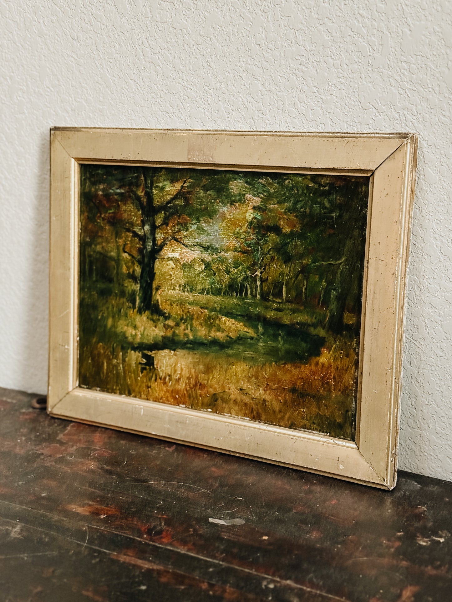 Original Mid Century English Oil Painting by H. Simpson