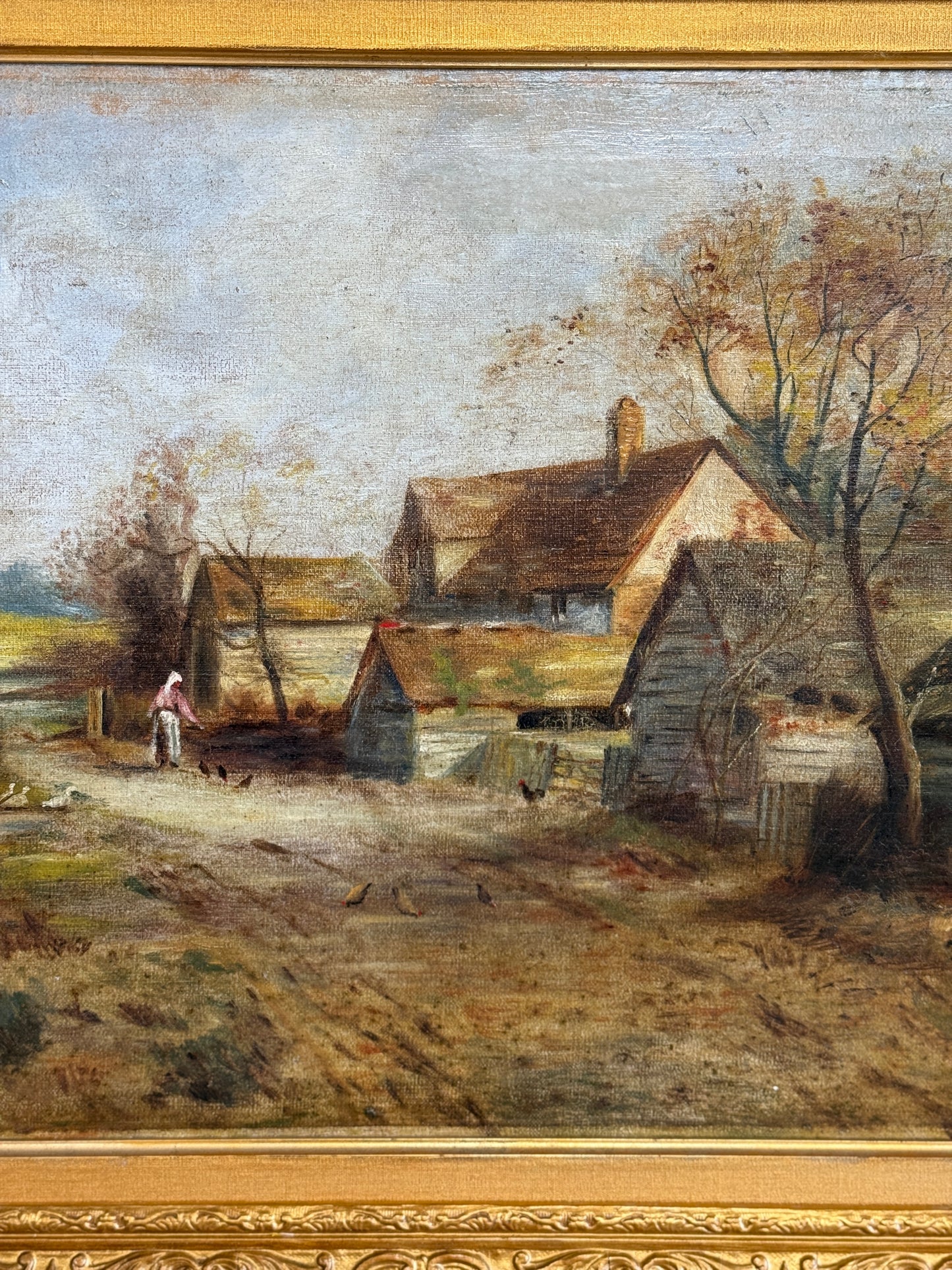 Original Antique European Oil Painting, Annabel McKilligan 1920