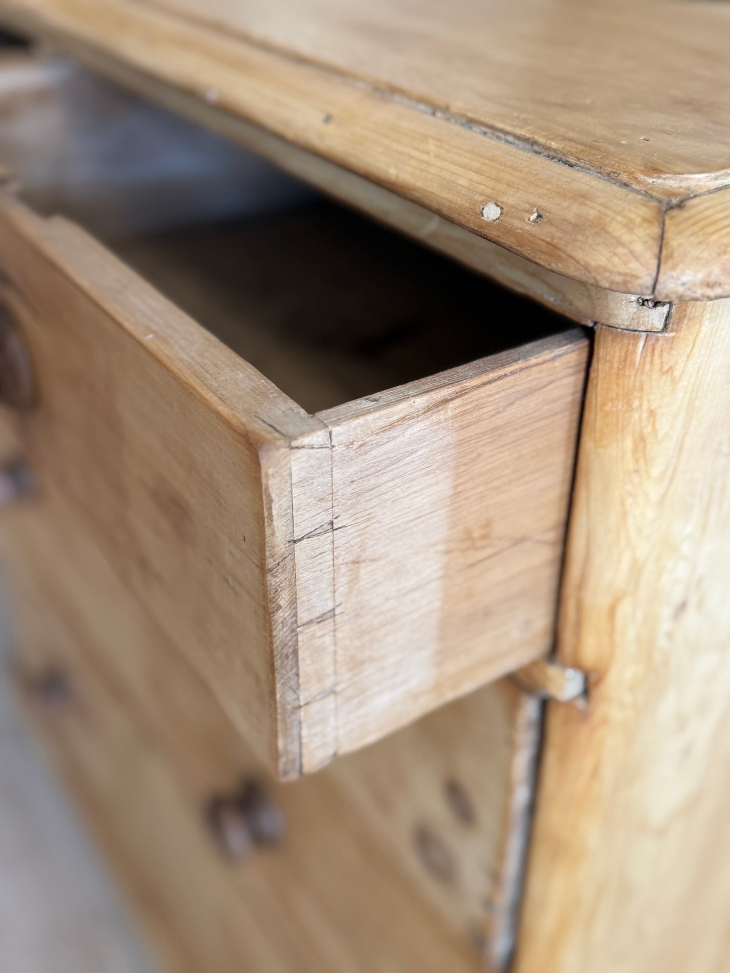 Antique English Pine Dresser/Chest of Drawers