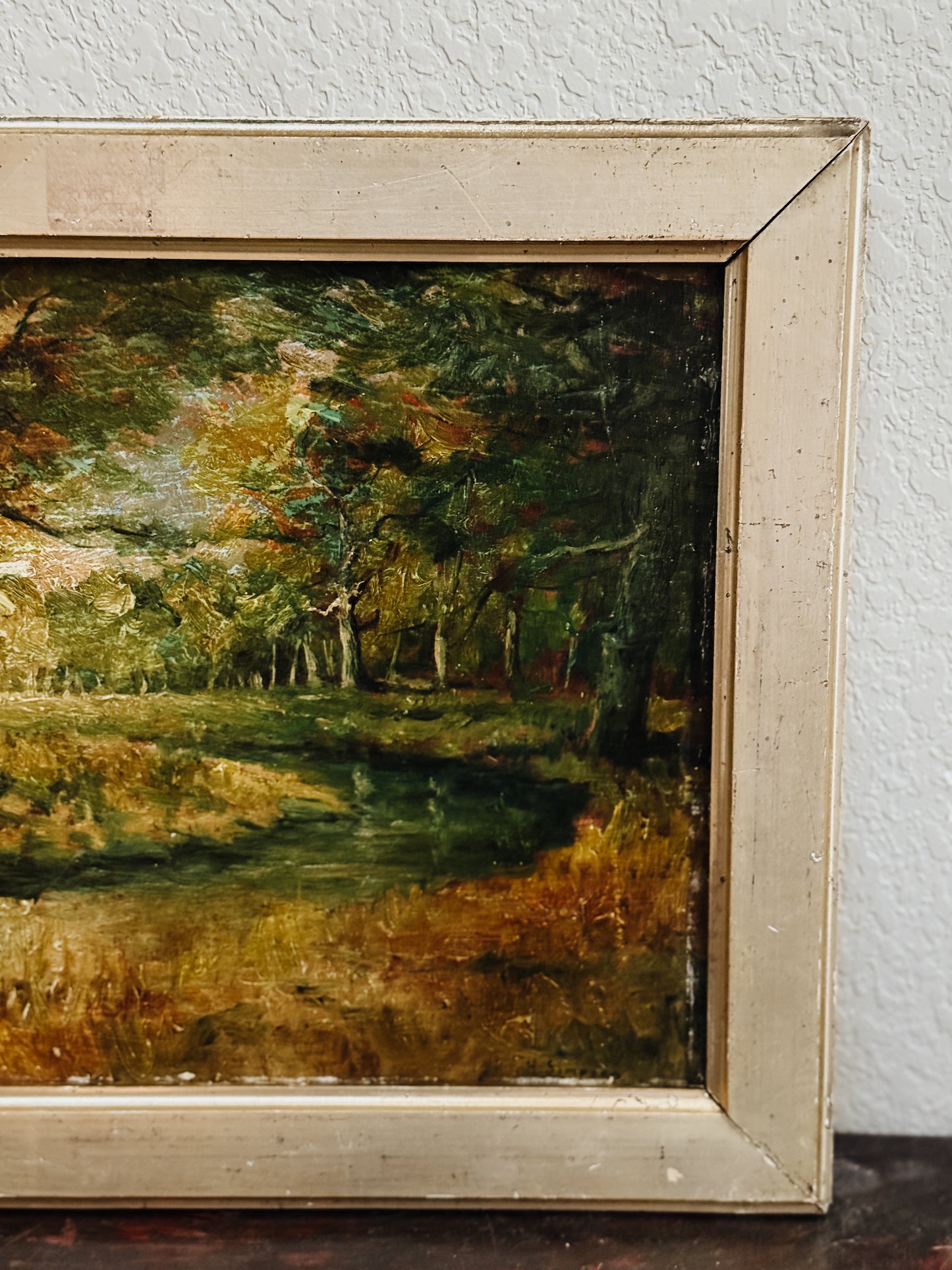 Original Mid Century English Oil Painting by H. Simpson