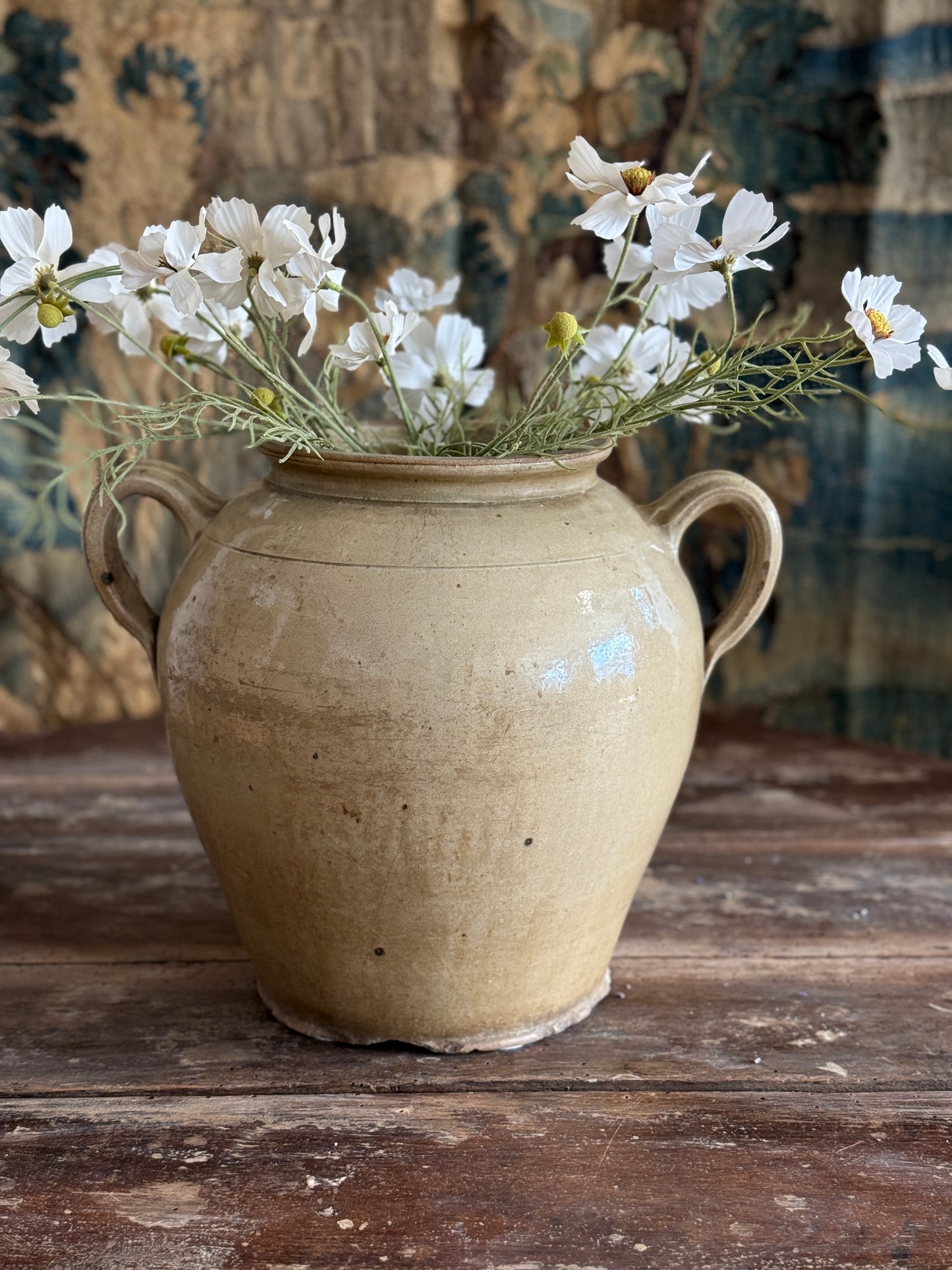 Antique French Pot with Cork