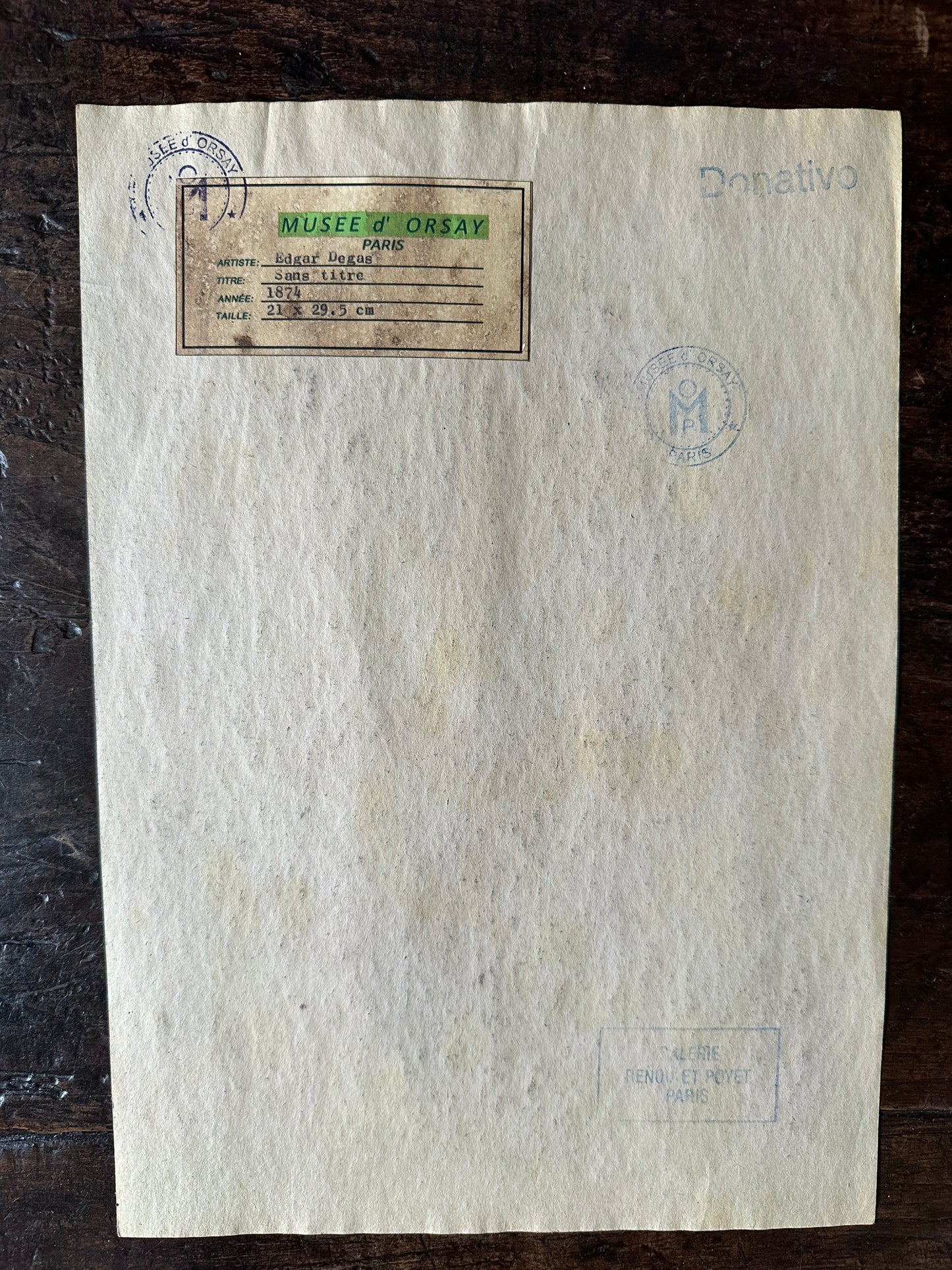 Antique Degas Sketch (reproduction)