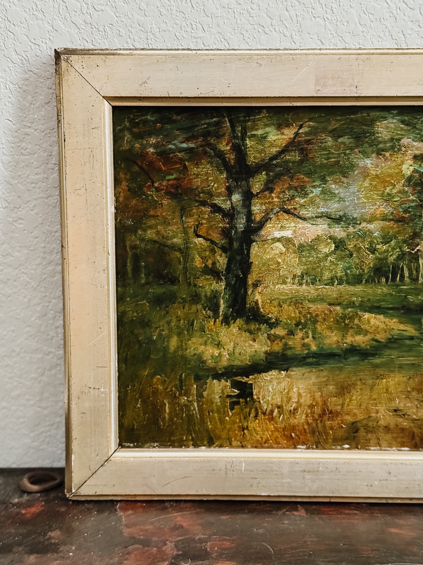 Original Mid Century English Oil Painting by H. Simpson