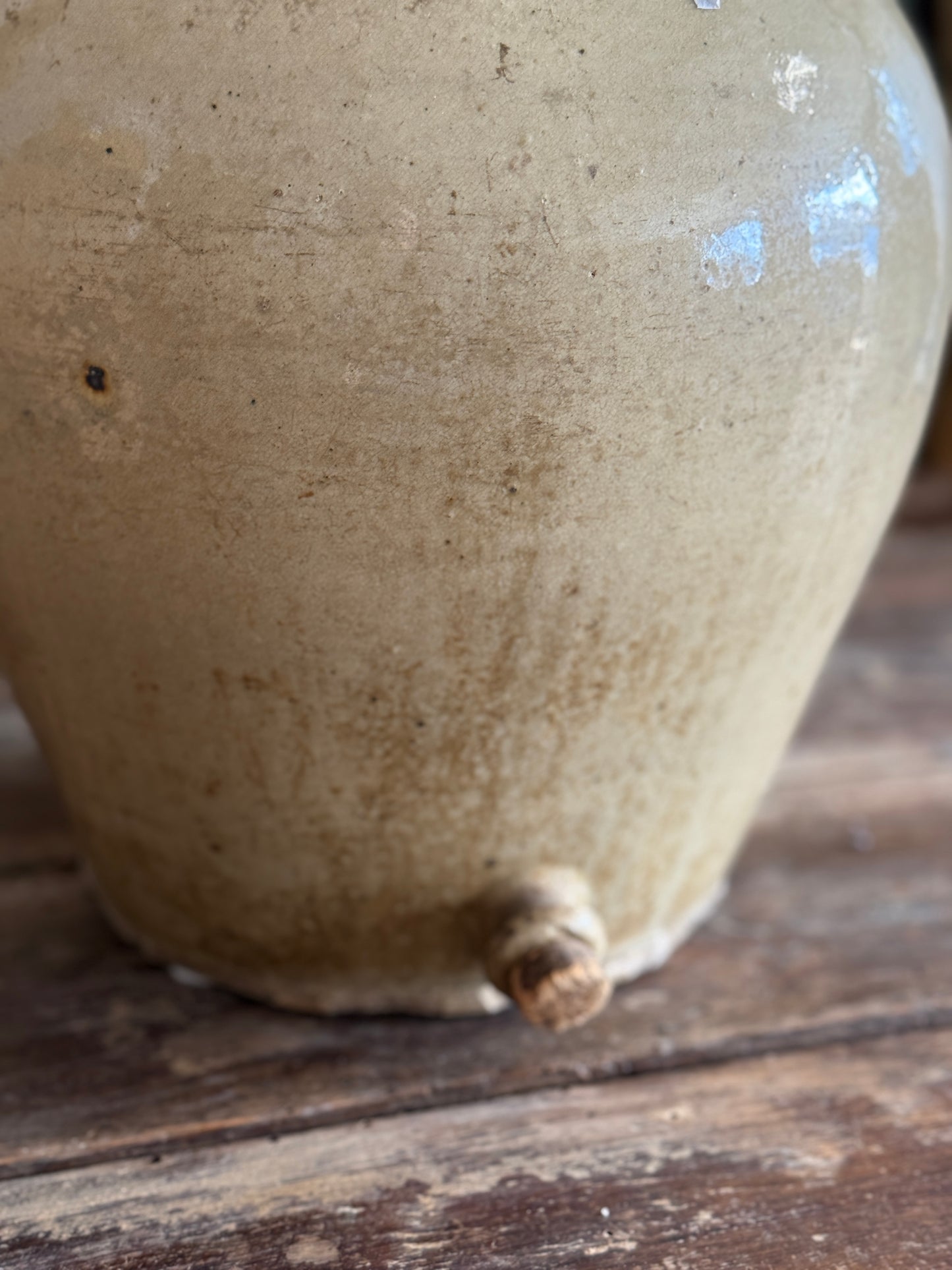Antique French Pot with Cork