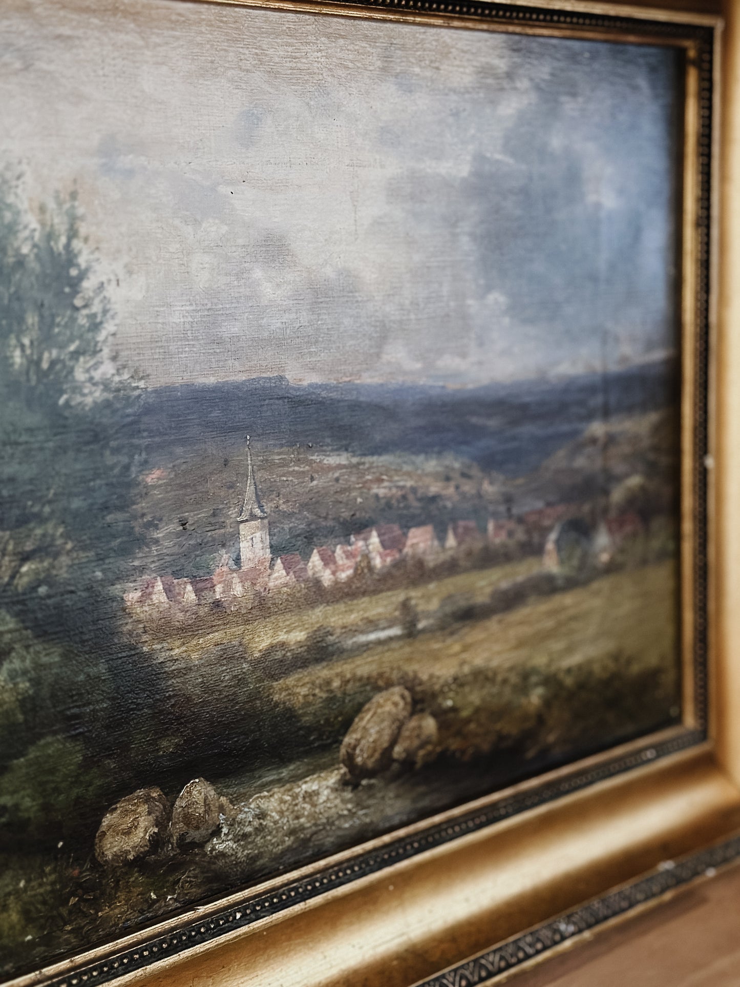 Original Antique European Oil Painting