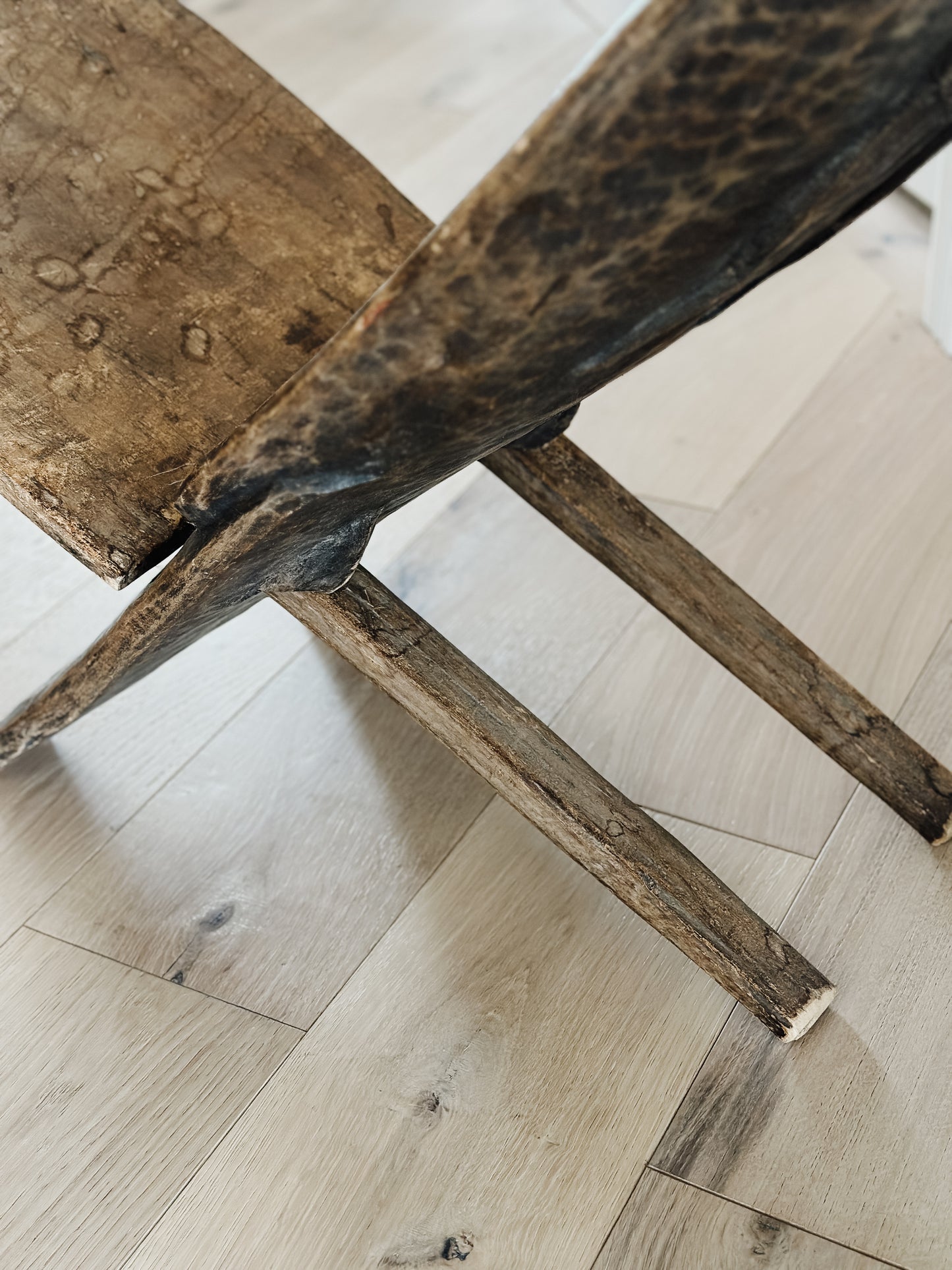 Antique Hand Carved Senufo Stargazer Chair