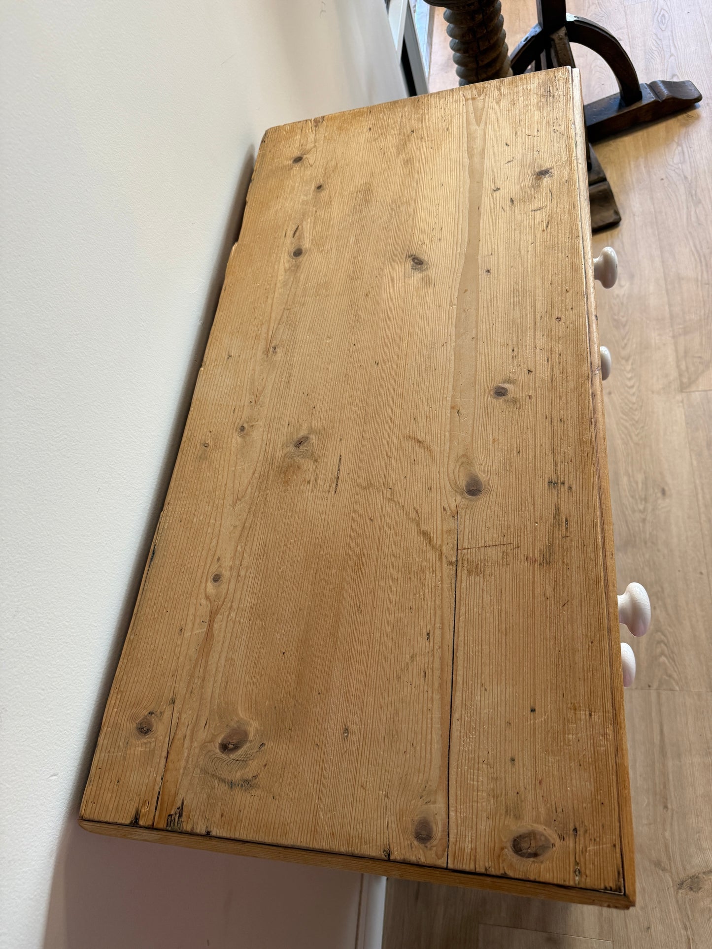 Antique English Pine Dresser/Chest of Drawers