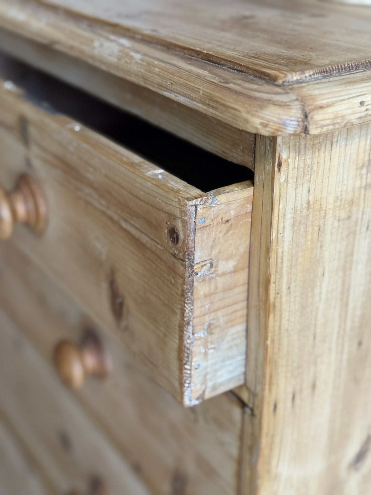 Antique English Pine Dresser/Chest of Drawers