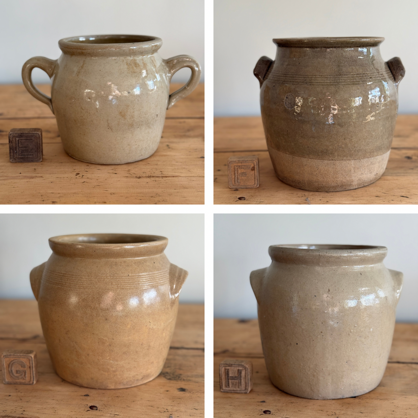 Vintage French Confit Pots