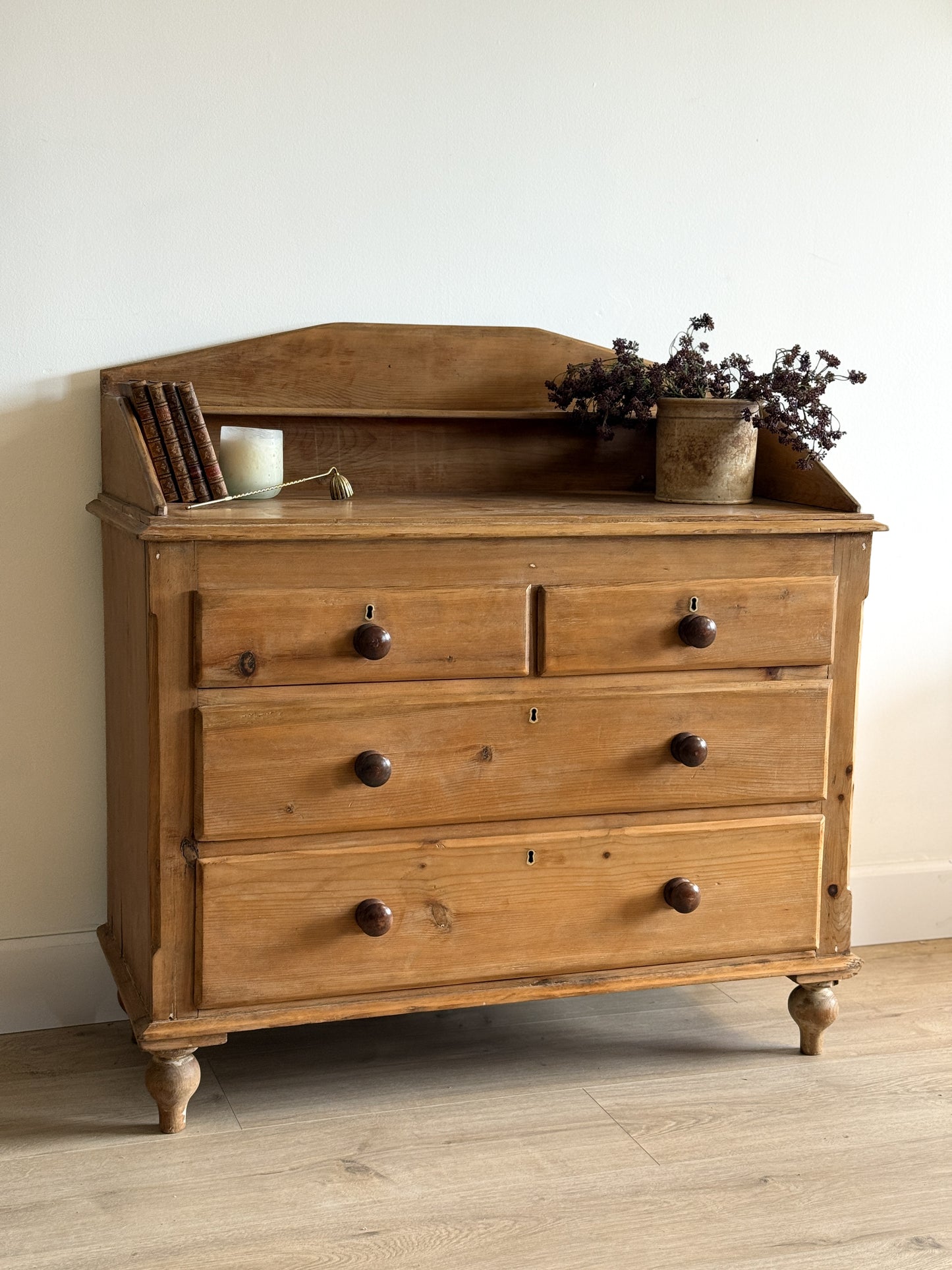 Antique English Pine Dresser/Chest of Drawers
