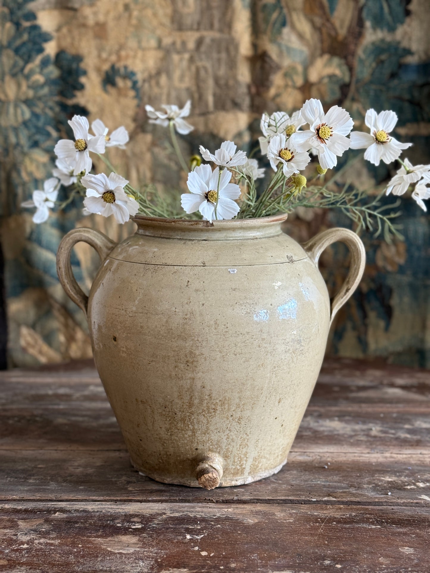 Antique French Pot with Cork