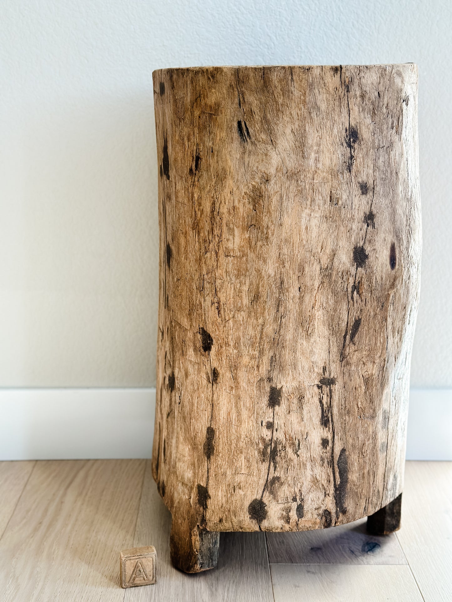Antique nagaland wooden bin/planter