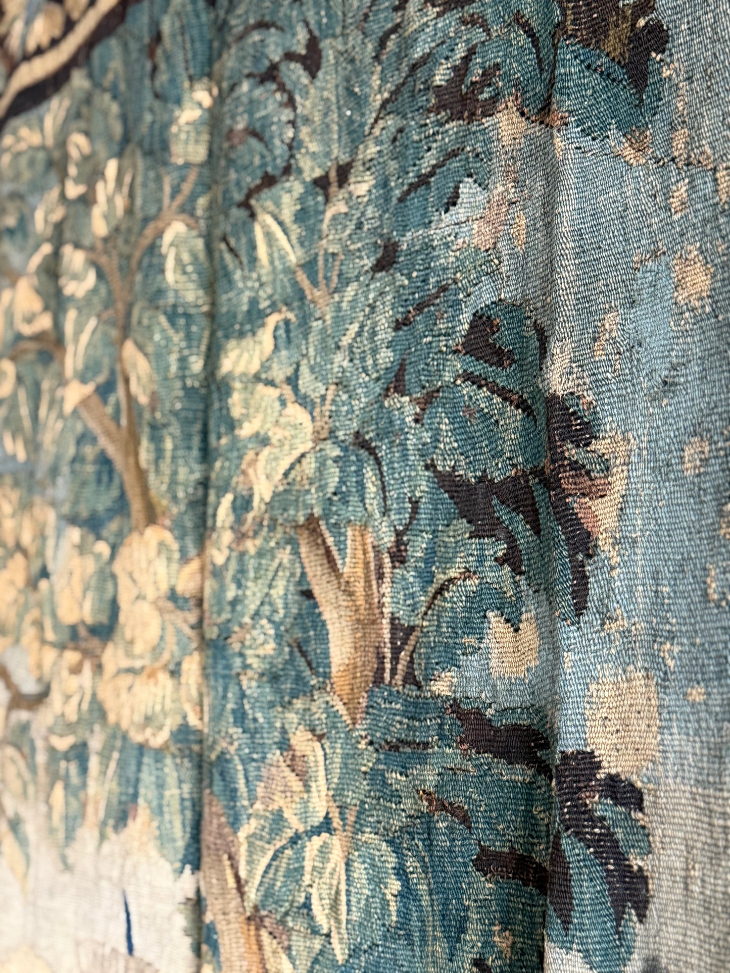 Rare 18th Century French Aubusson Tapestry/Portiere Door Hanging